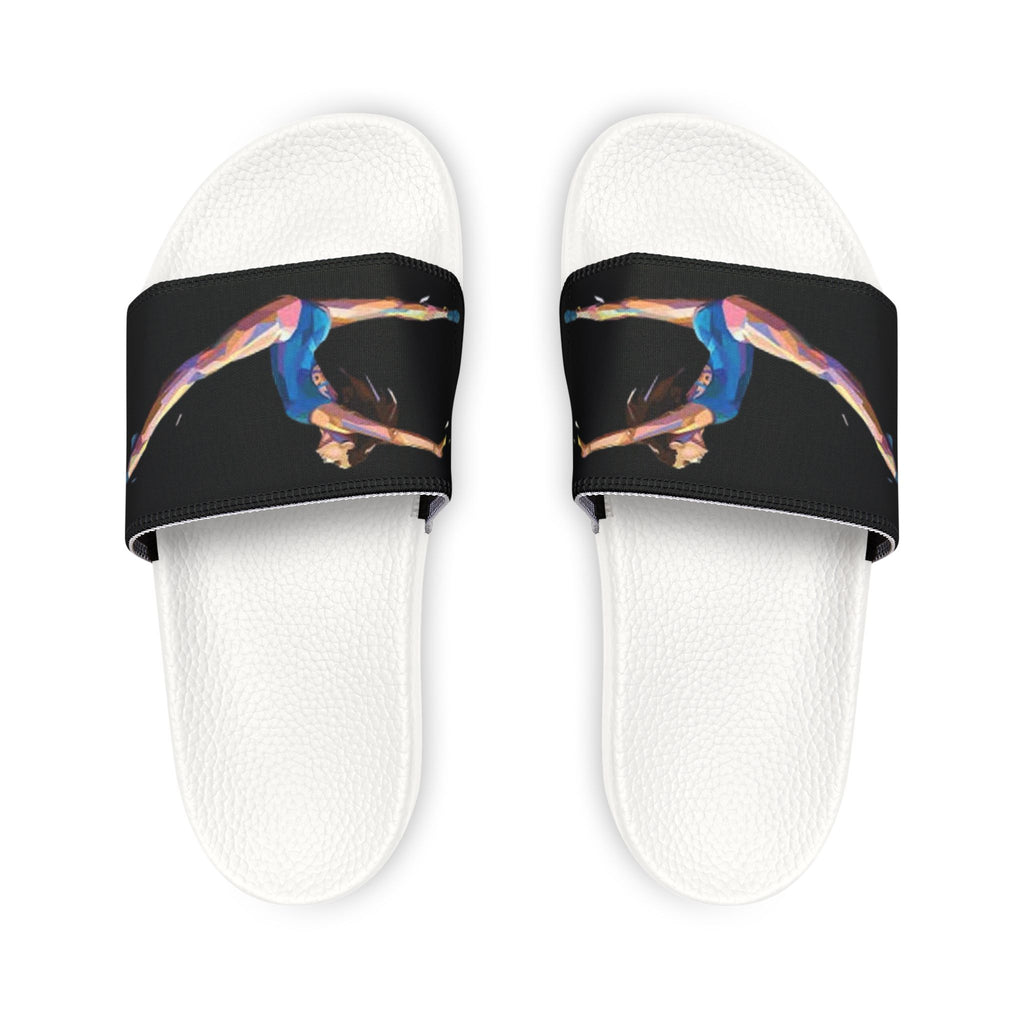 Gymnastics Youth Slide Sandals — Colorful Split Design