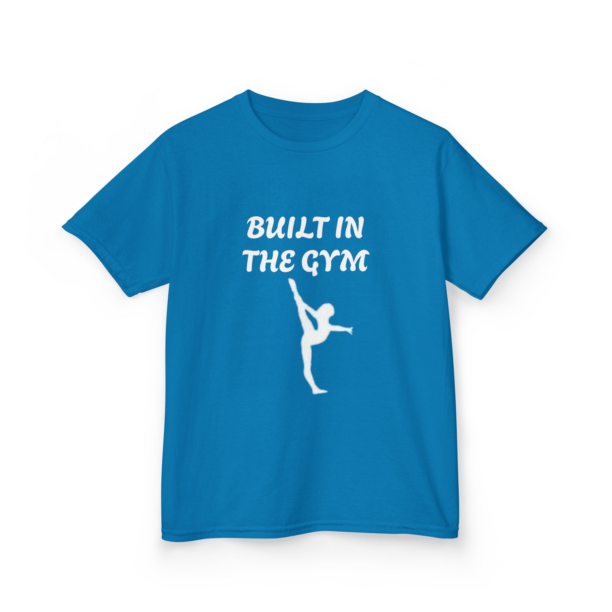 Kids Tee — "Built in the Gym" Gymnastics Shirt