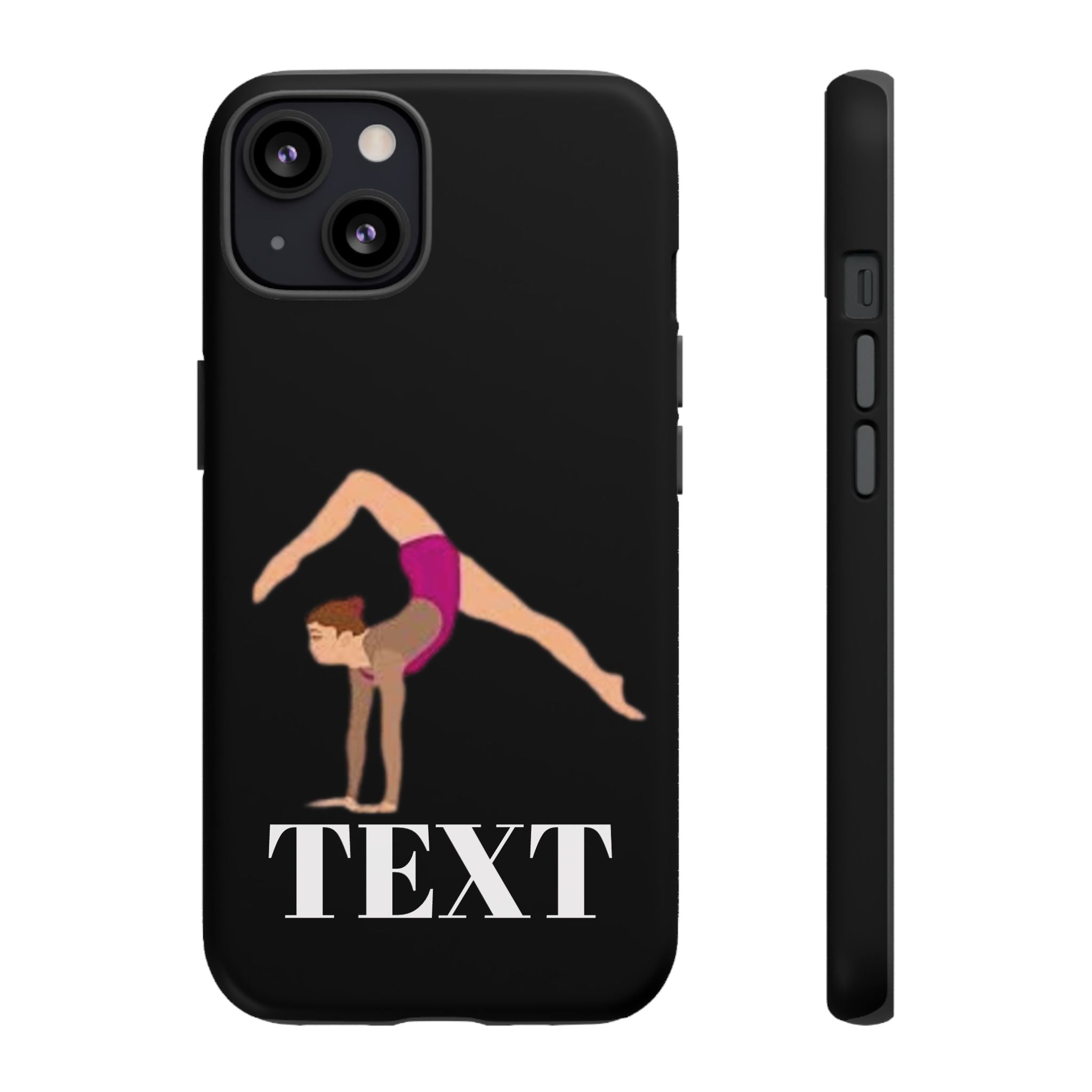 Gymnast Phone Case — Personalized TEXT Design