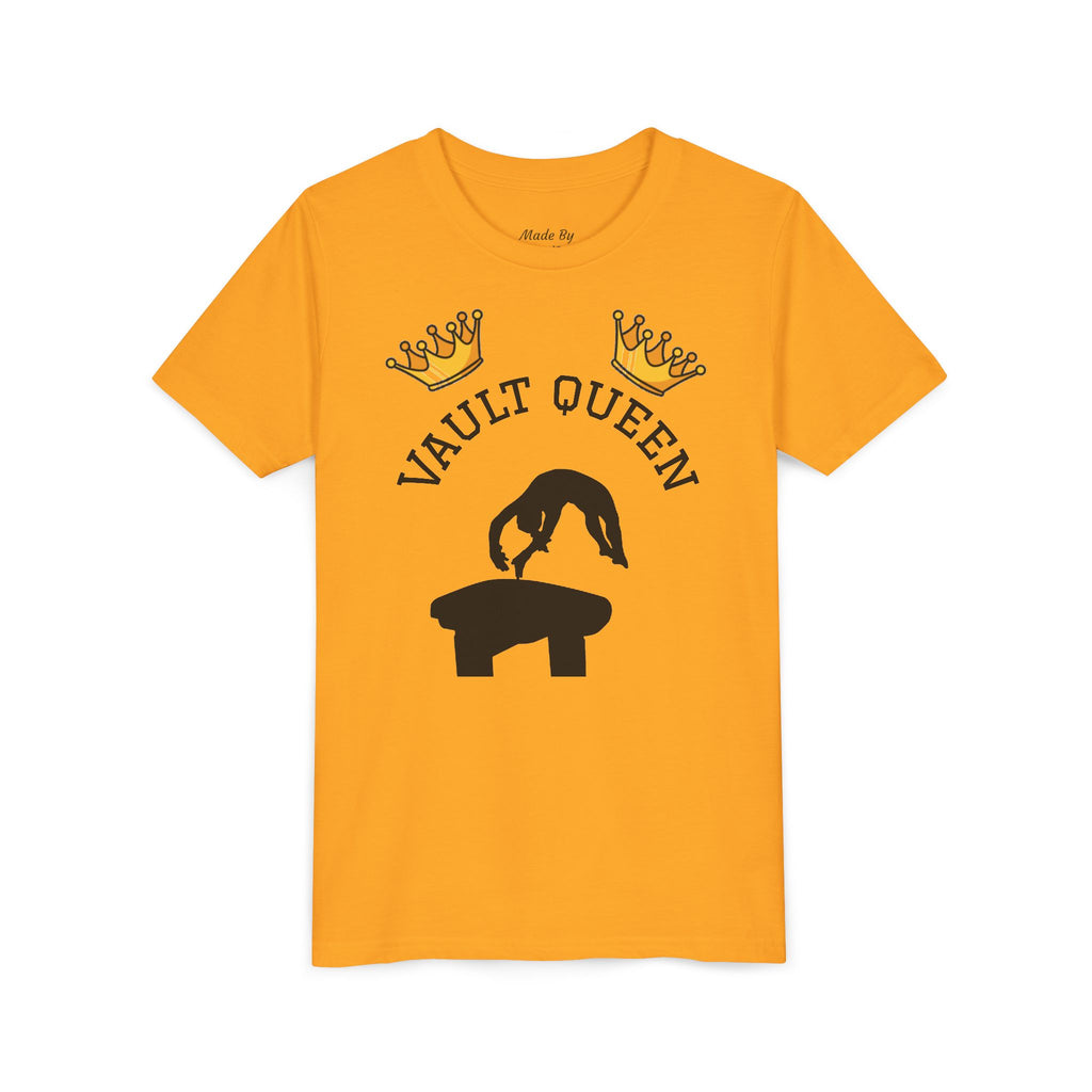 Vault Queen Youth Tee – Girls’ Gymnastics Shirt (Kids)