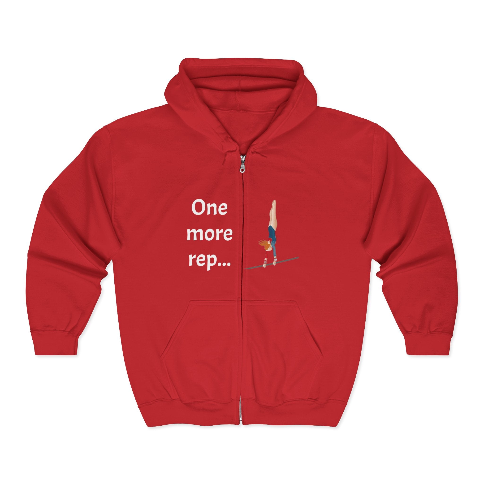 Gym Motivational Zip-Up Hoodie (Adults)