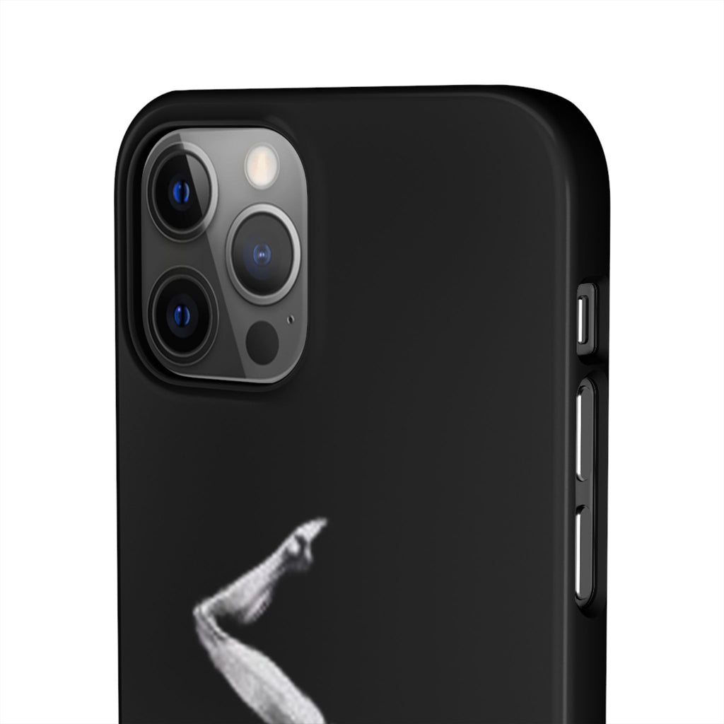 Gymnastics Phone Case — Black Chalk-Style Handstand Design