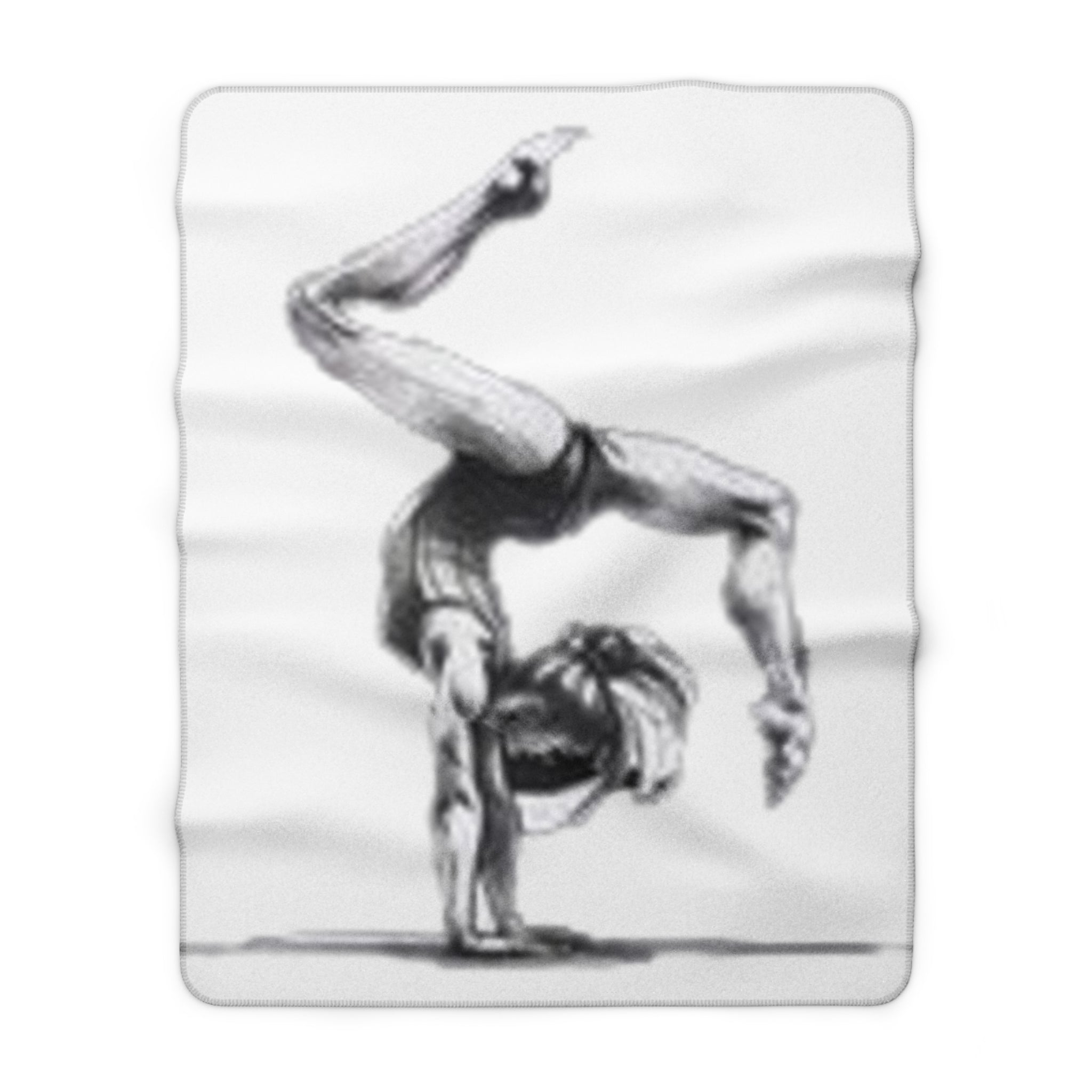 Gymnastics Handstand Sherpa Fleece Blanket