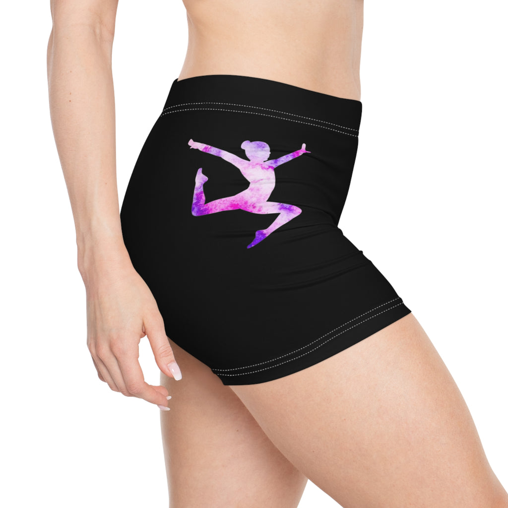 Pink Watercolor Gymnast Women's Shorts - Active Shorts (Adults)