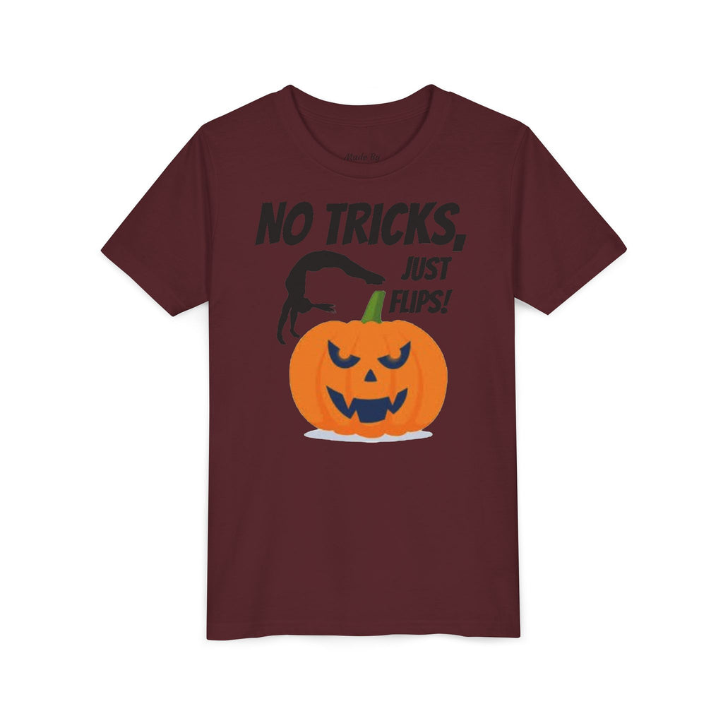 Halloween Kids Tee - No Tricks, Just Flips! (Kids)