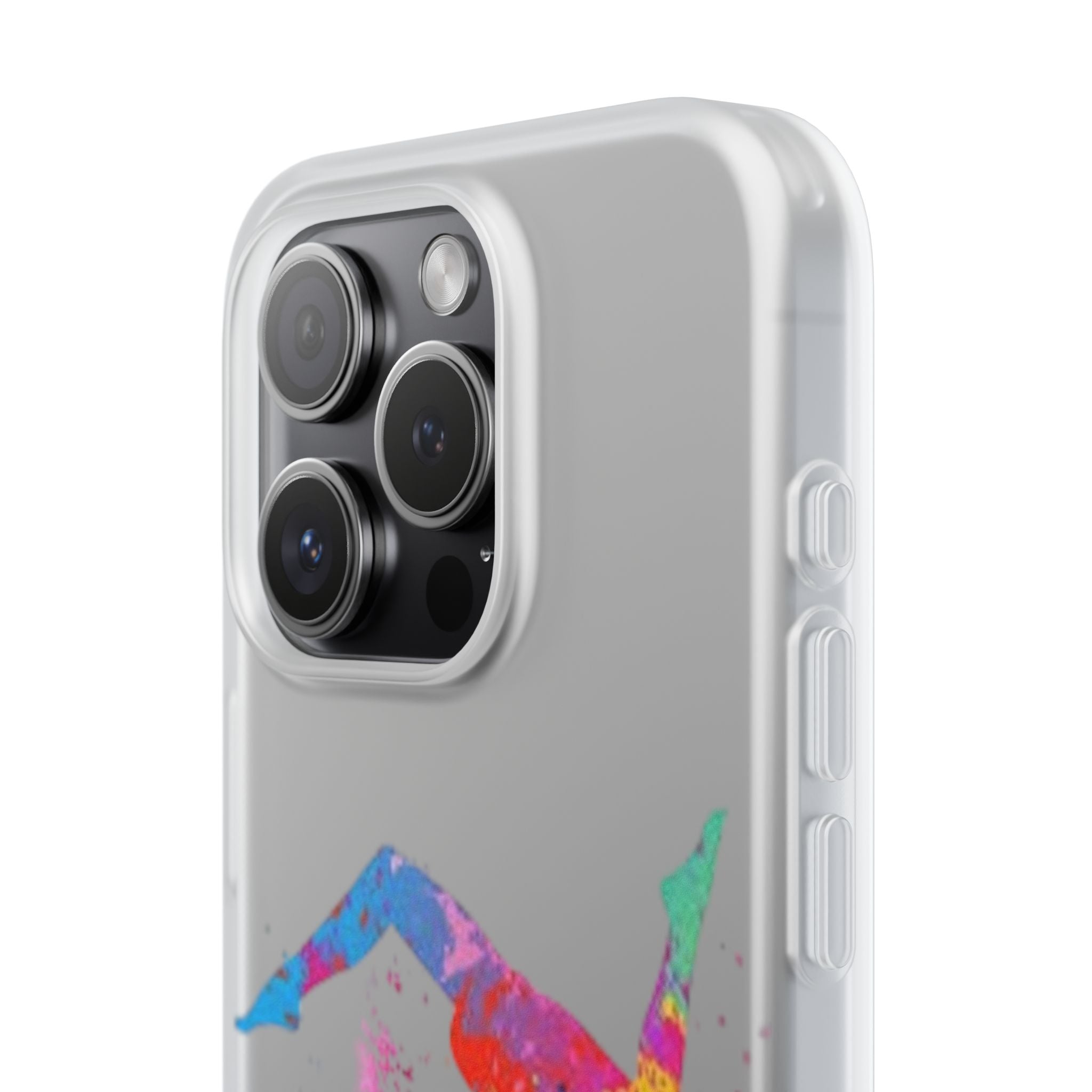Gymnast Silhouette Phone Case – Colorful Acrobat Watercolor iPhone Cover
