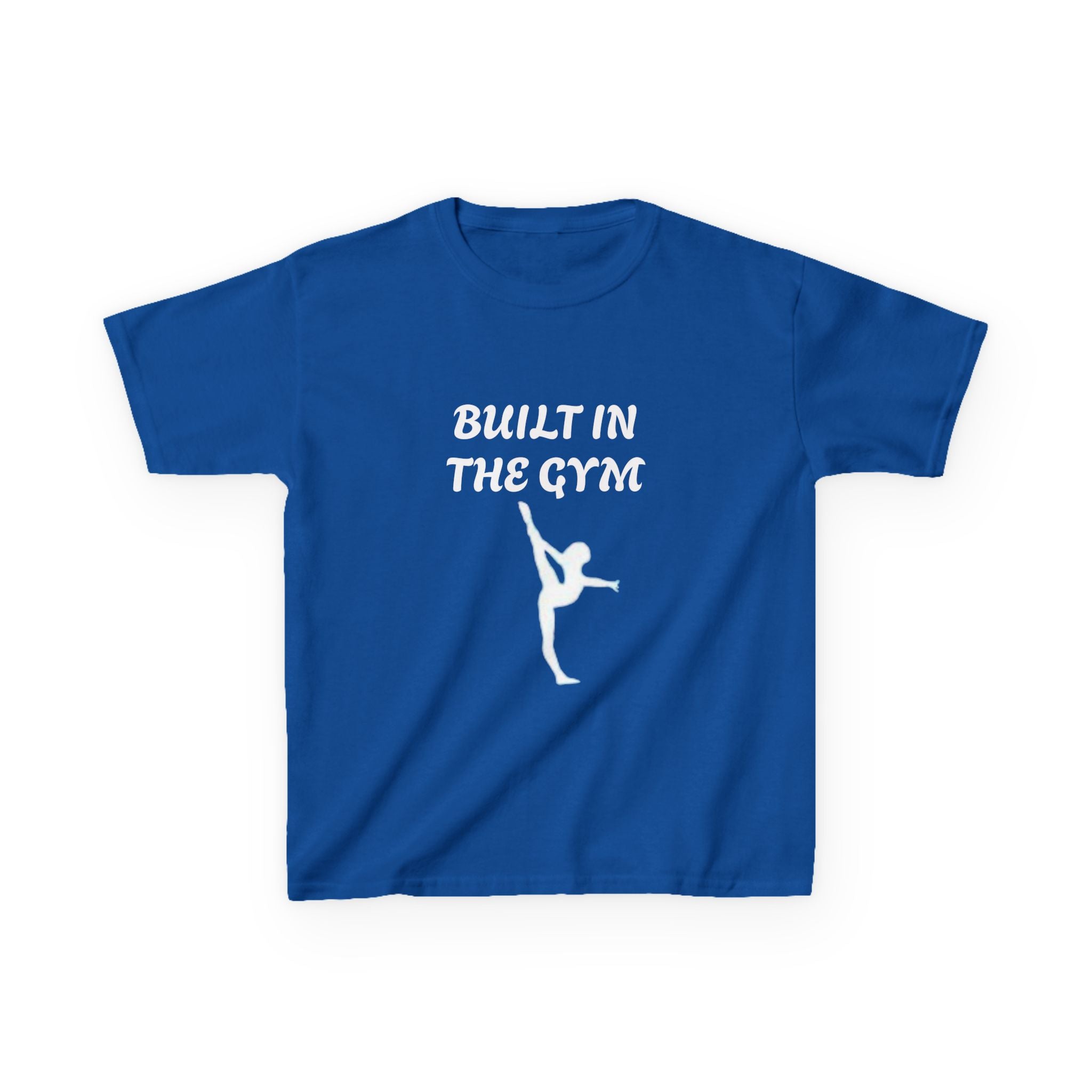 Kids Tee — "Built in the Gym" Gymnastics Shirt