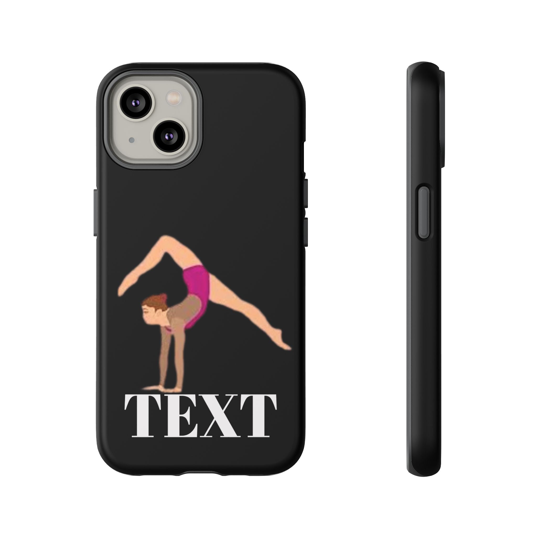 Gymnast Phone Case — Personalized TEXT Design