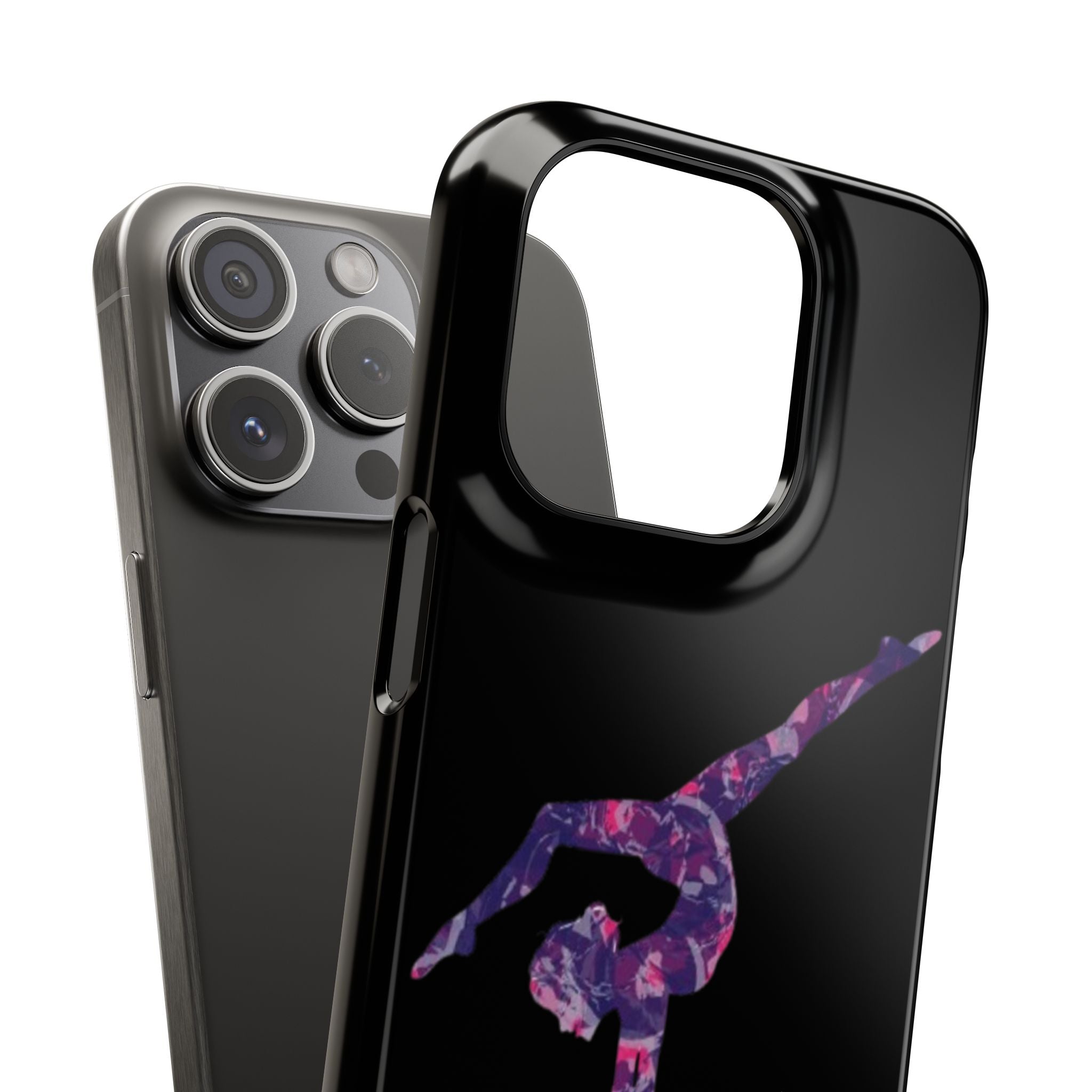 Gymnast Phone Case — Purple Galaxy Gymnastics Snap Case