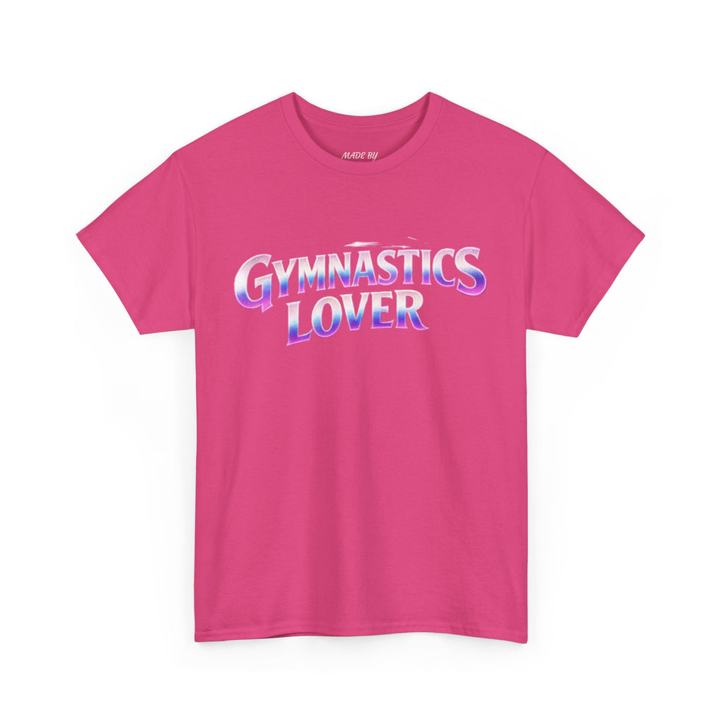 Adults Gymnastics Lover Tee — Retro Iridescent Graphic T-Shirt for Gymnastics Fans