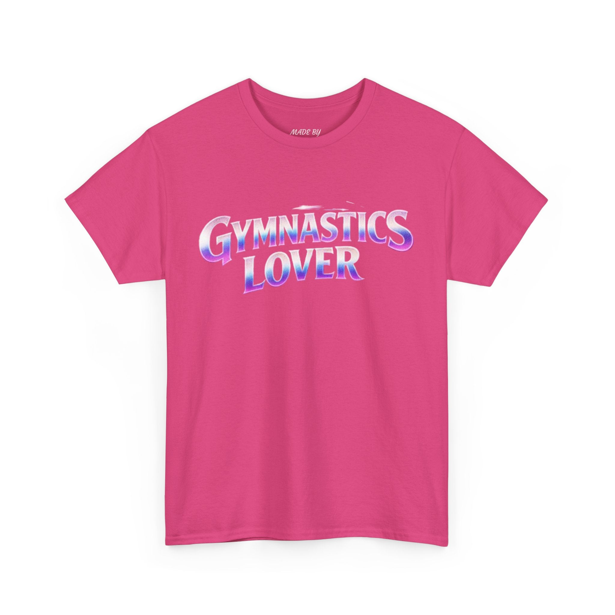 Adults Gymnastics Lover Tee — Retro Iridescent Graphic T-Shirt for Gymnastics Fans