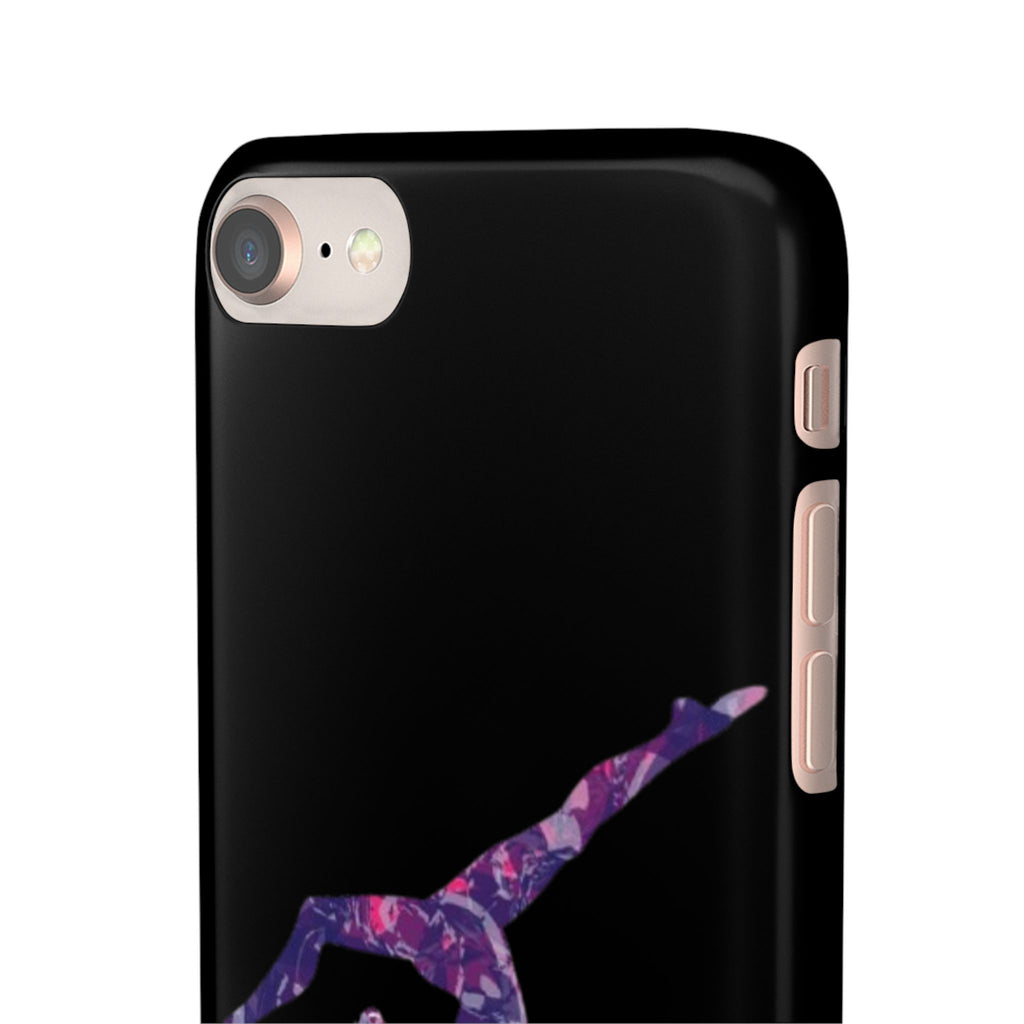 Gymnast Phone Case — Purple Galaxy Gymnastics Snap Case