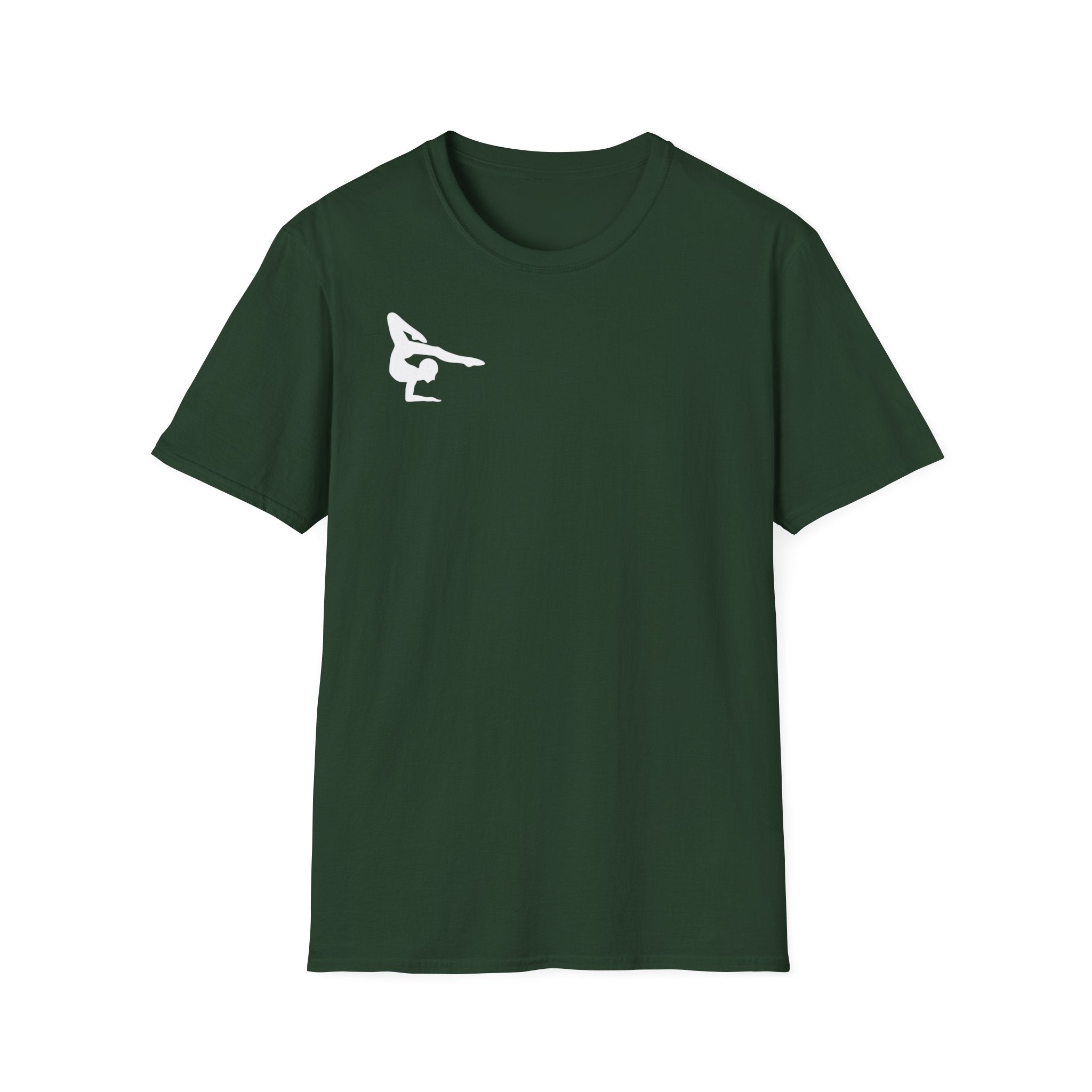 Relentless Gymnastics T-Shirt — Back Silhouette Athletic Tee (Adults)