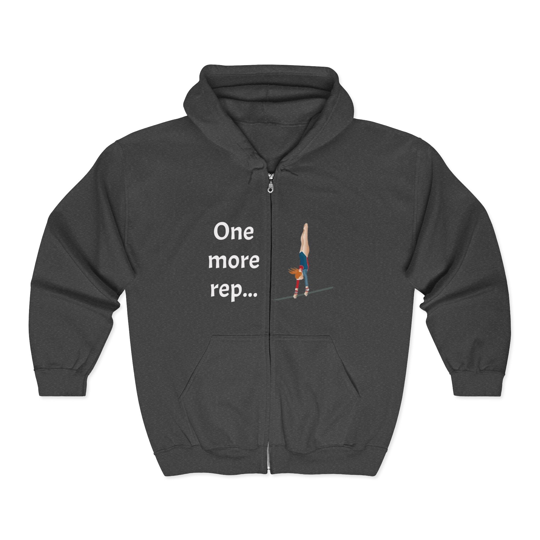 Gym Motivational Zip-Up Hoodie (Adults)
