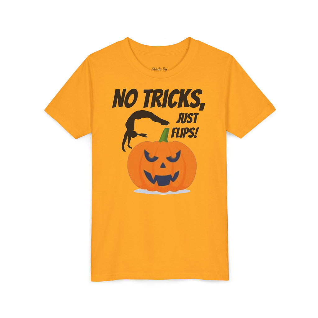 Halloween Kids Tee - No Tricks, Just Flips! (Kids)
