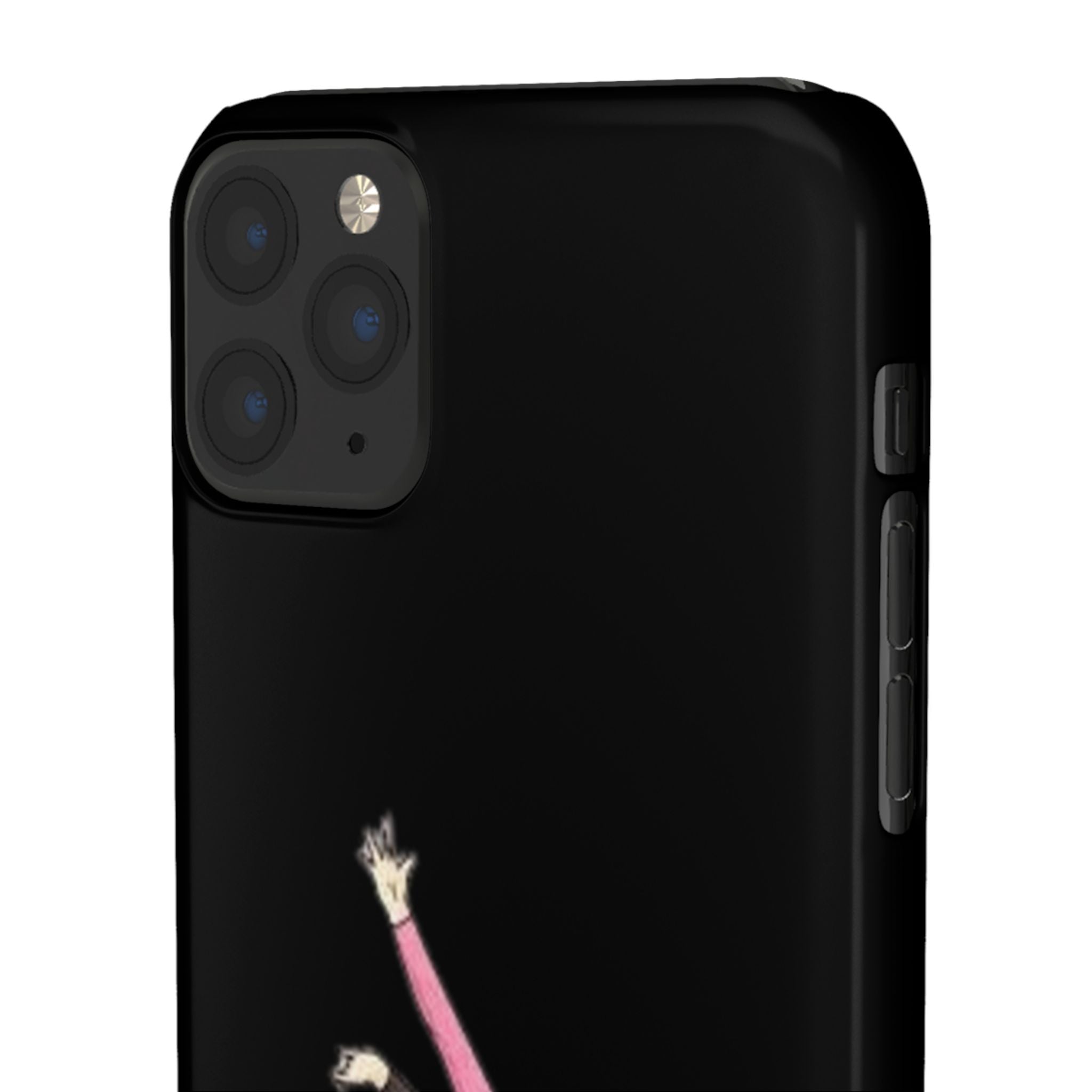 Gymnastics Phone Case — Leaping Girl Snap Case (Black)