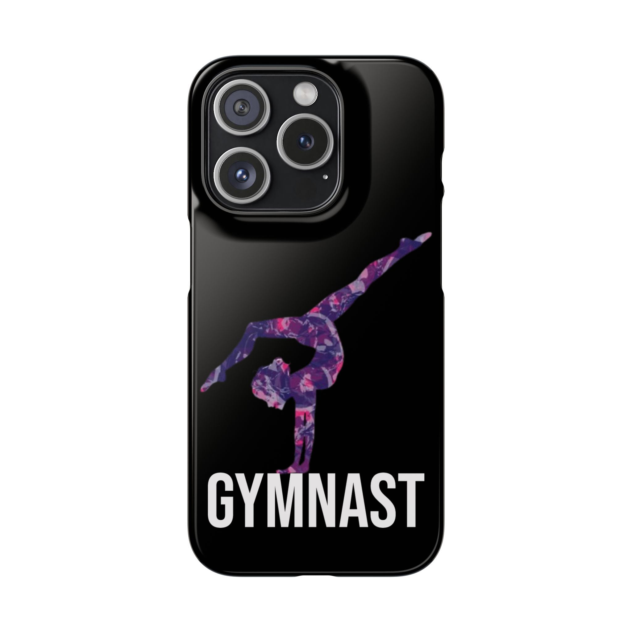 Gymnast Phone Case — Purple Galaxy Gymnastics Snap Case