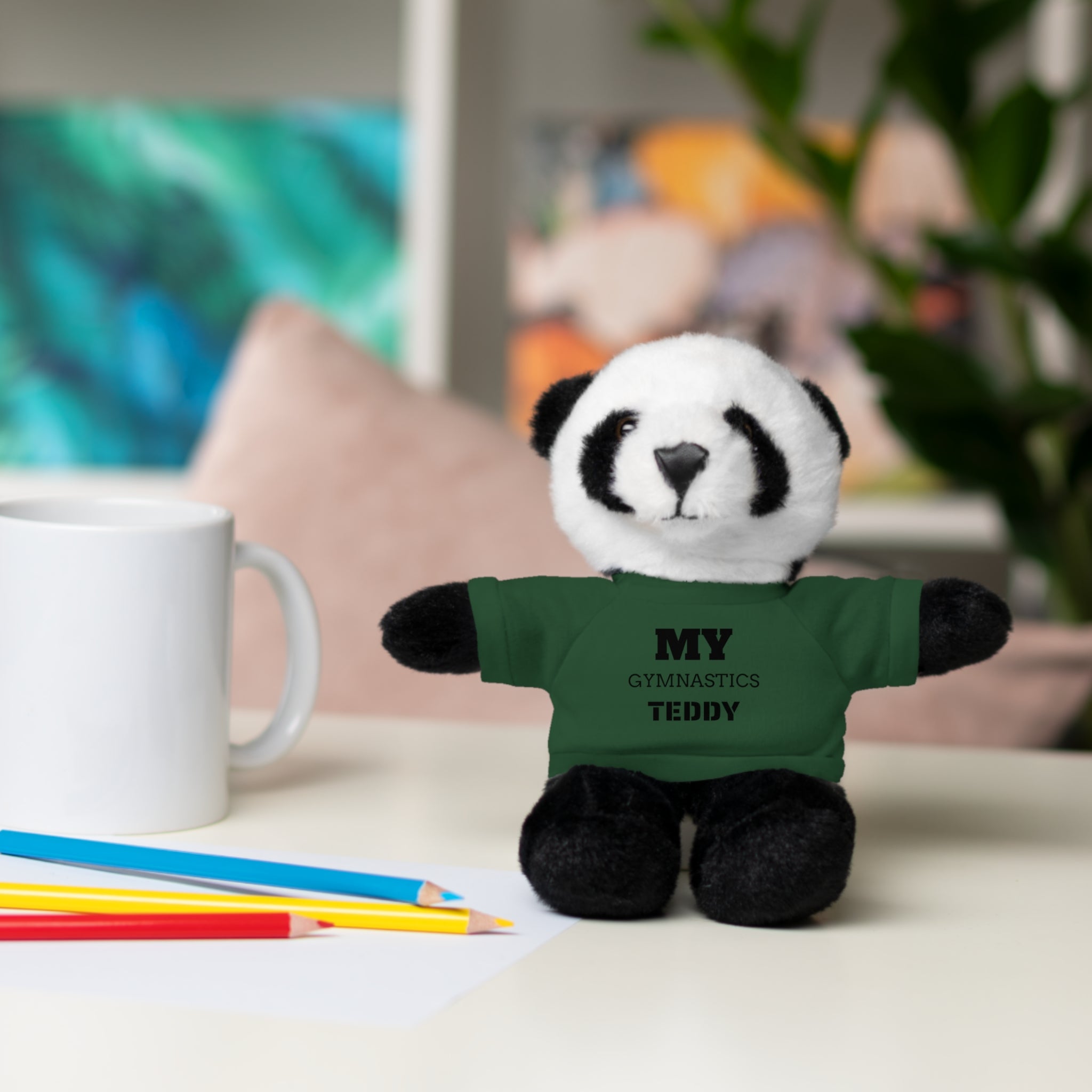 Gymnastics Teddy Bear with Personalized Tee