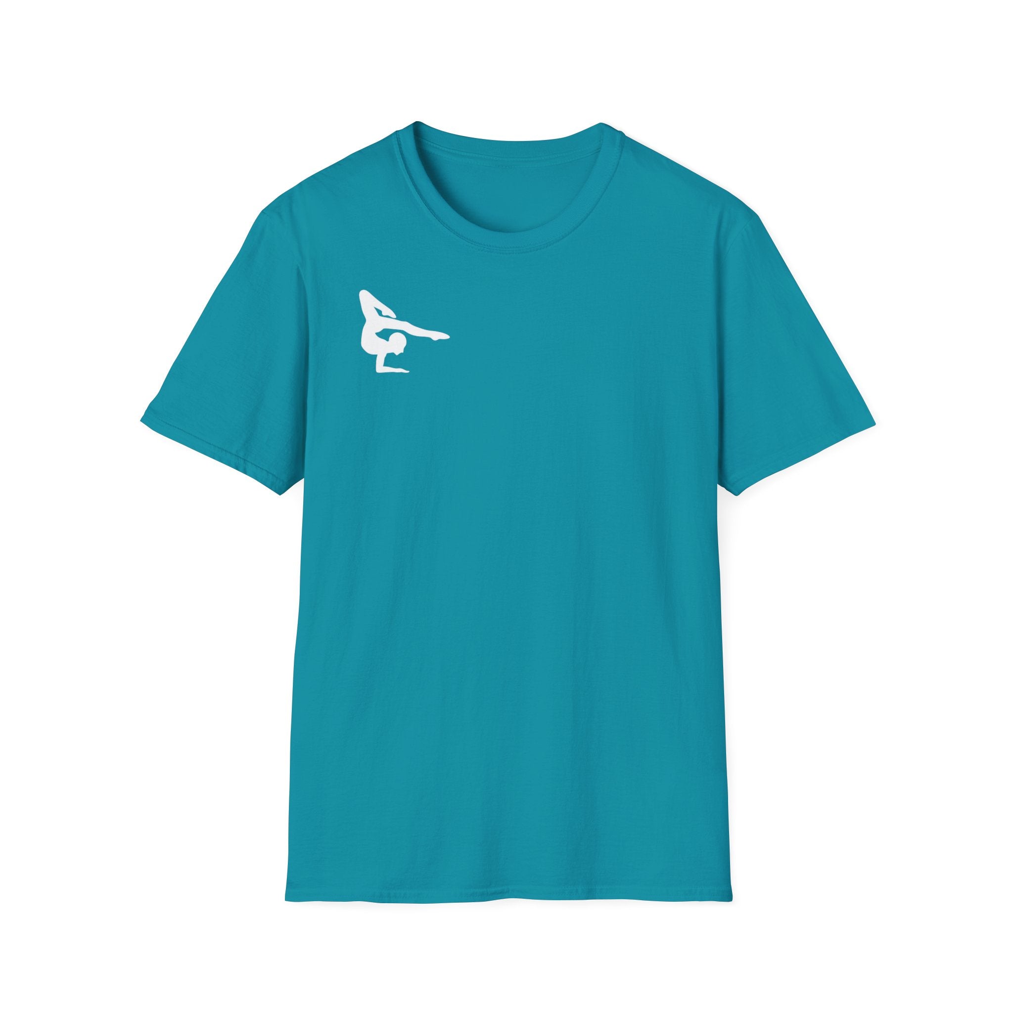 Relentless Gymnastics T-Shirt — Back Silhouette Athletic Tee (Adults)