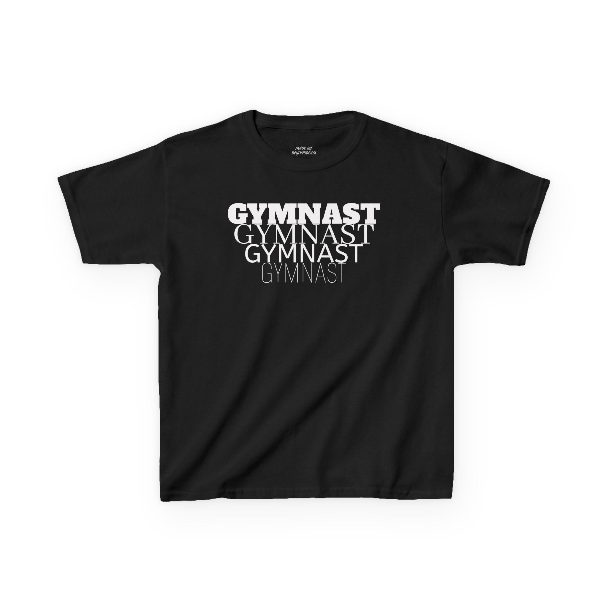Kids Gymnast Repeat Logo Tee - Youth Gymnastics Shirt