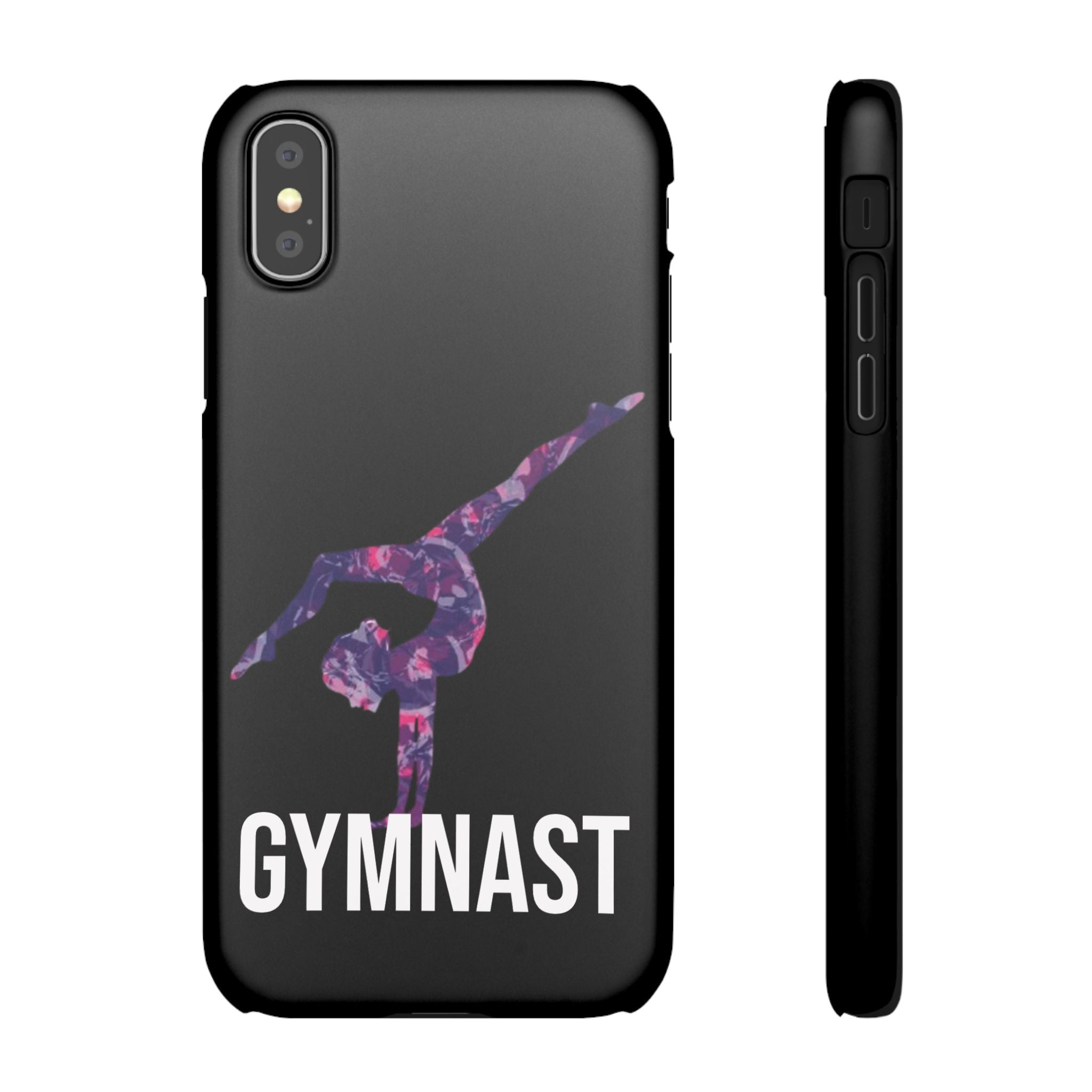Gymnast Phone Case — Purple Galaxy Gymnastics Snap Case