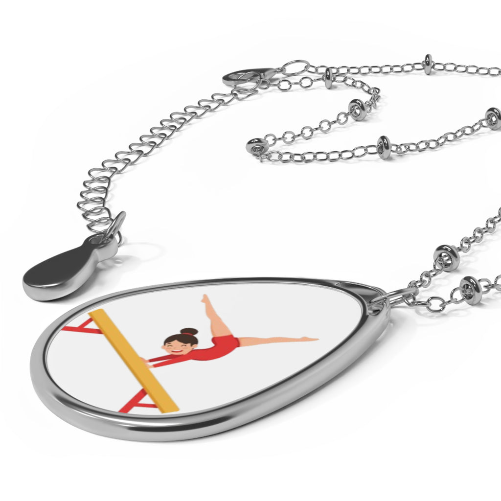 Gymnastics Oval Necklace