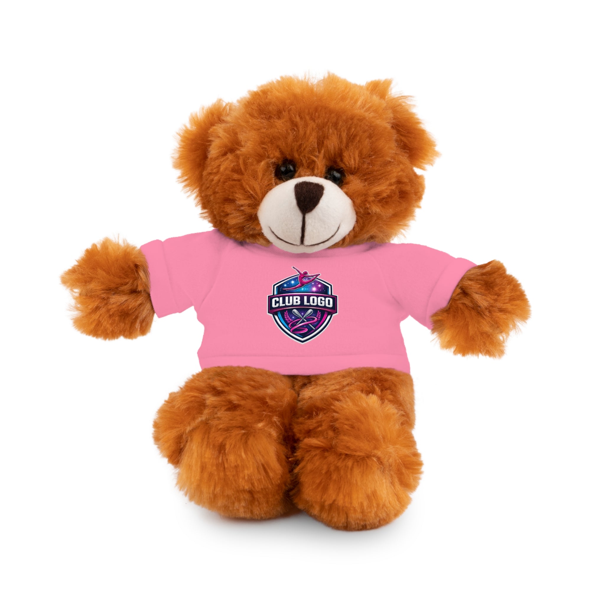 Custom Logo Teddy Bear with Personalized Tee — Plush Gift for Events