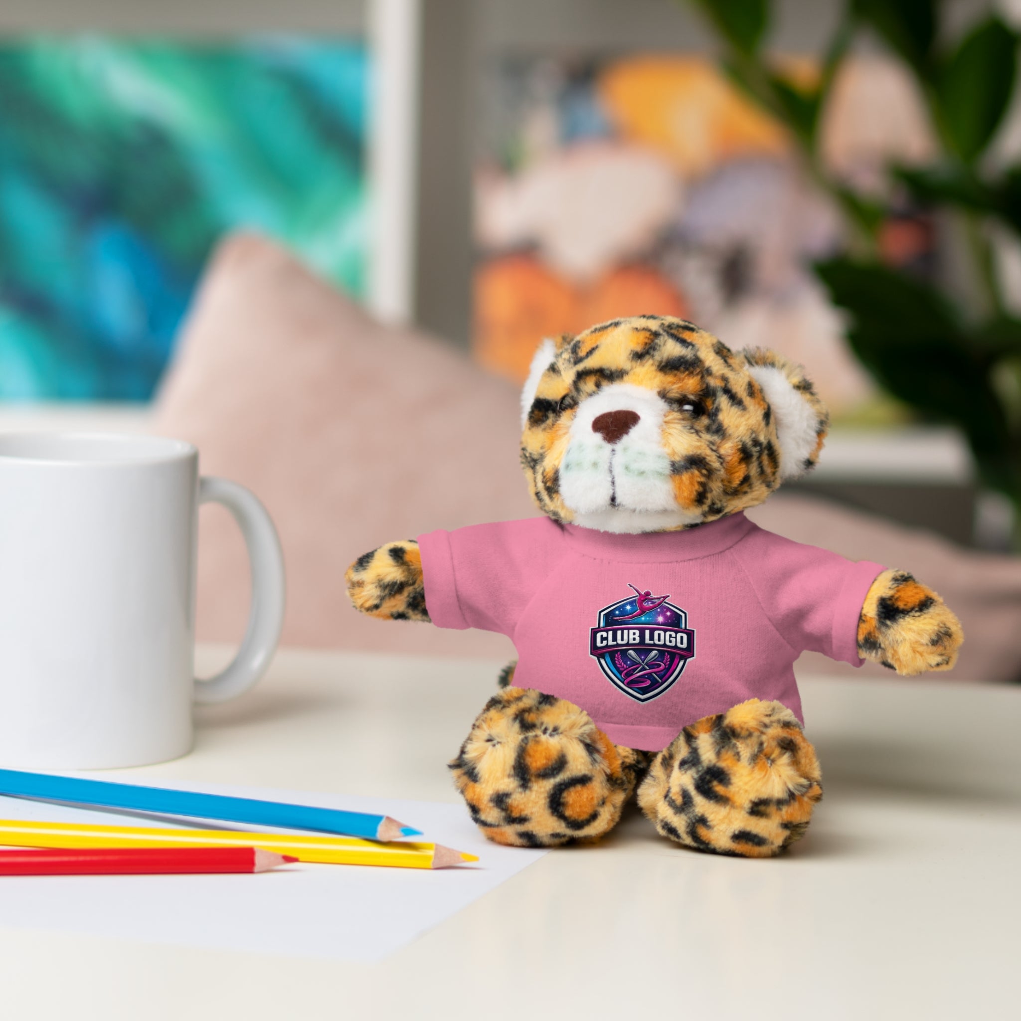 Custom Logo Teddy Bear with Personalized Tee — Plush Gift for Events