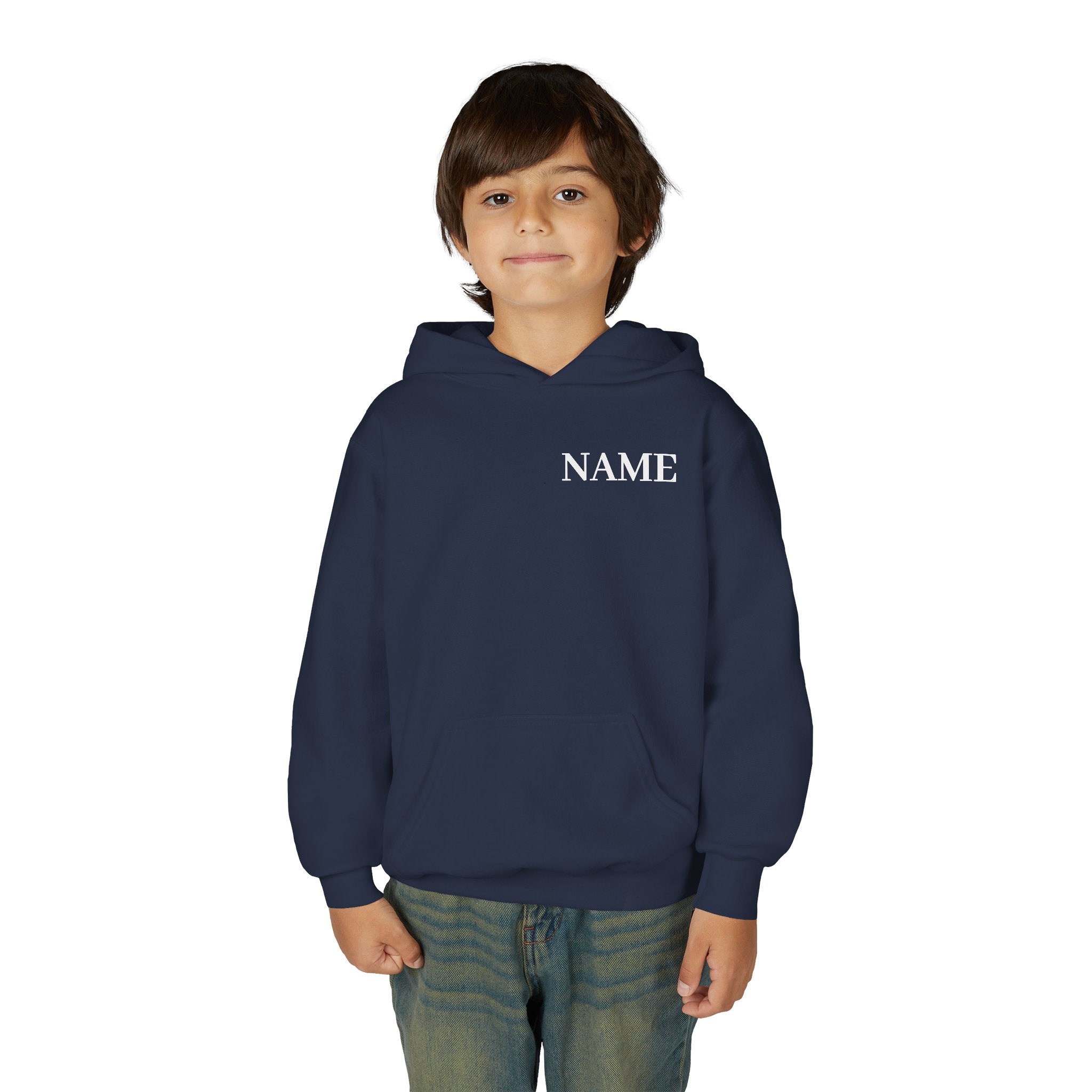 Gymnast Definition Youth Hoodie — Personalized 'NAME' Back-Print Sweatshirt