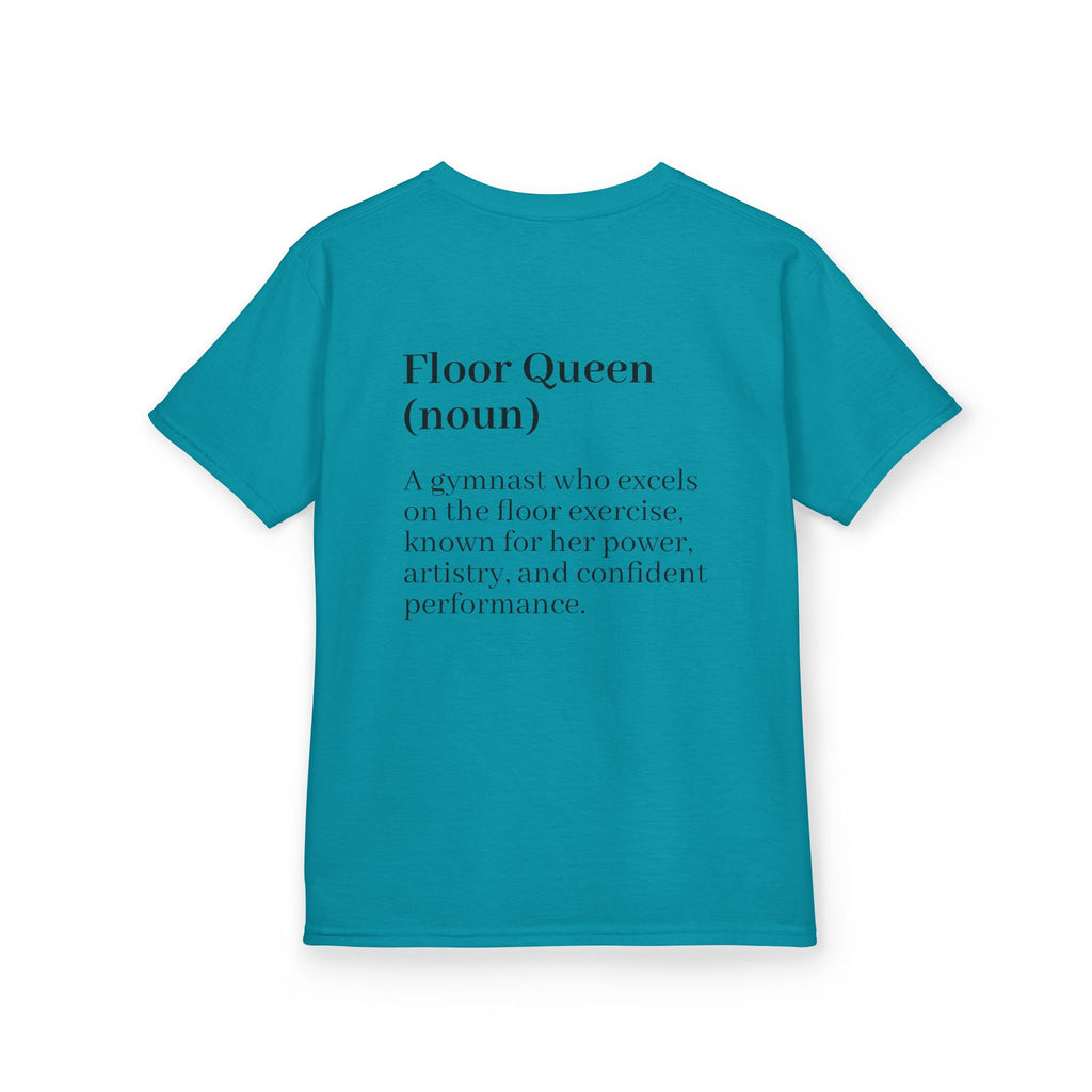 Custom Kids Tee — "Floor Queen" Gymnast Definition Shirt (Custom Name)