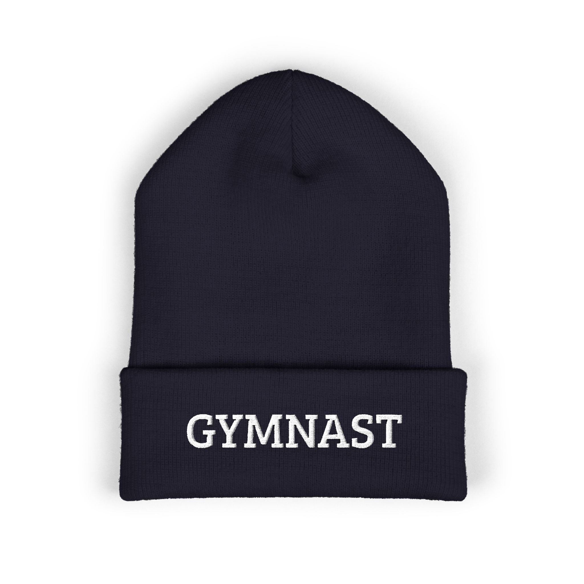 Gymnast Embroidered Cuffed Beanie