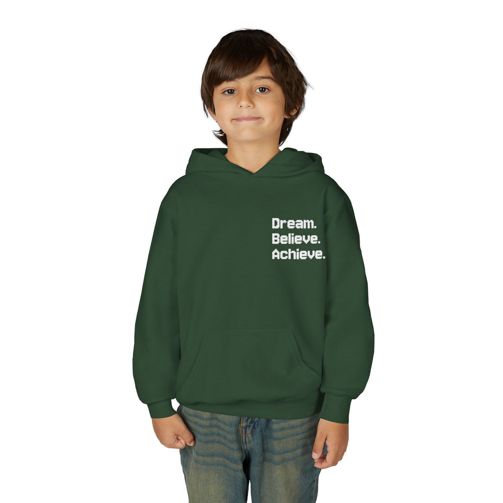 Inspirational Youth Hoodie - Dream Believe Achieve (Kids)