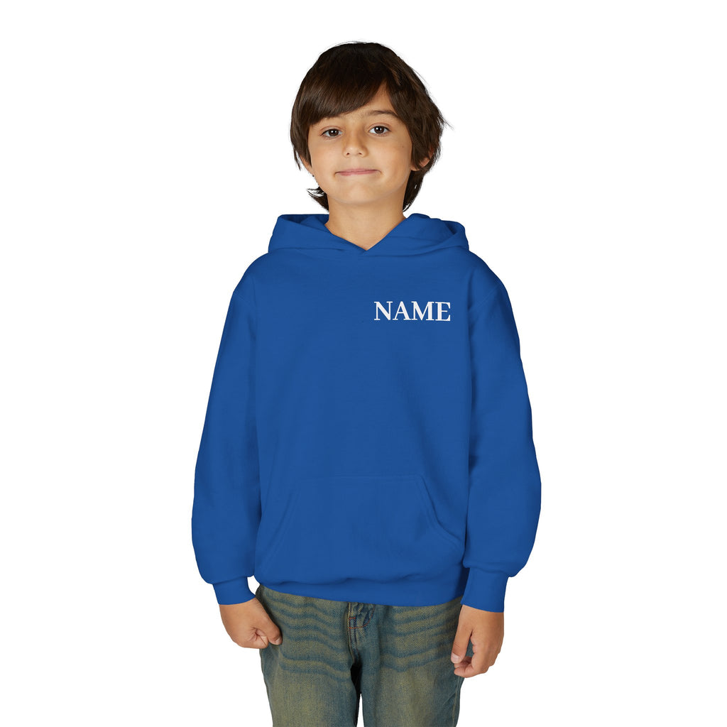 Gymnast Definition Youth Hoodie — Personalized 'NAME' Back-Print Sweatshirt