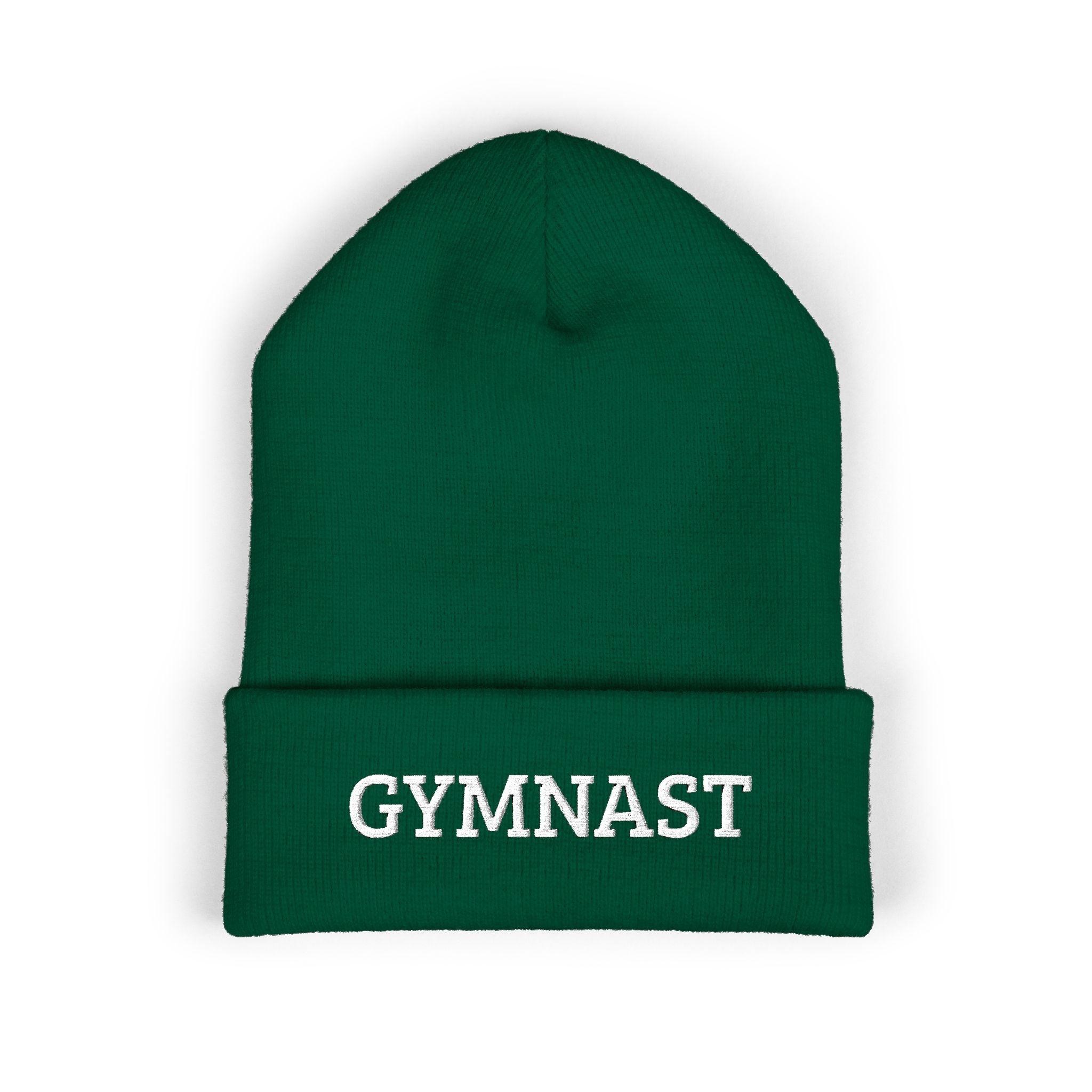 Gymnast Embroidered Cuffed Beanie