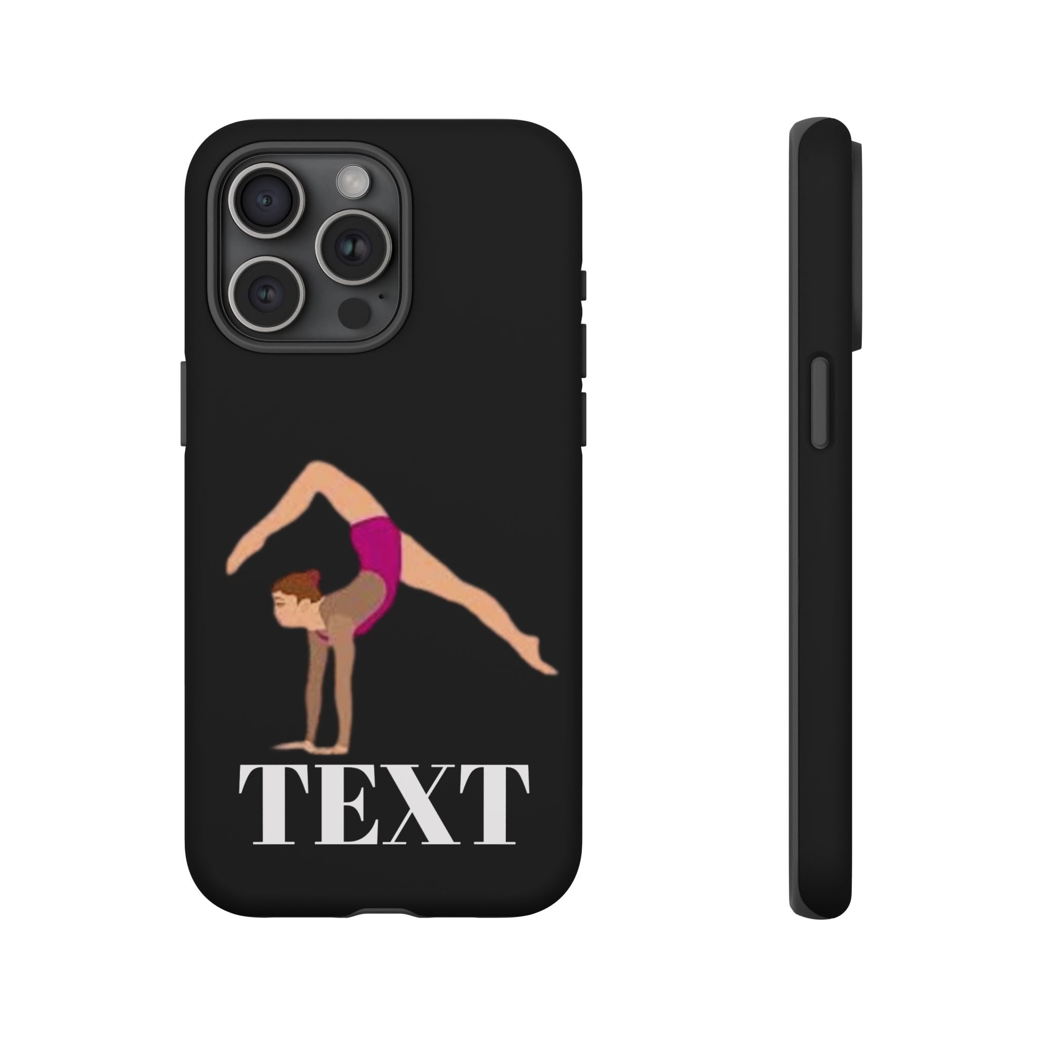 Gymnast Phone Case — Personalized TEXT Design