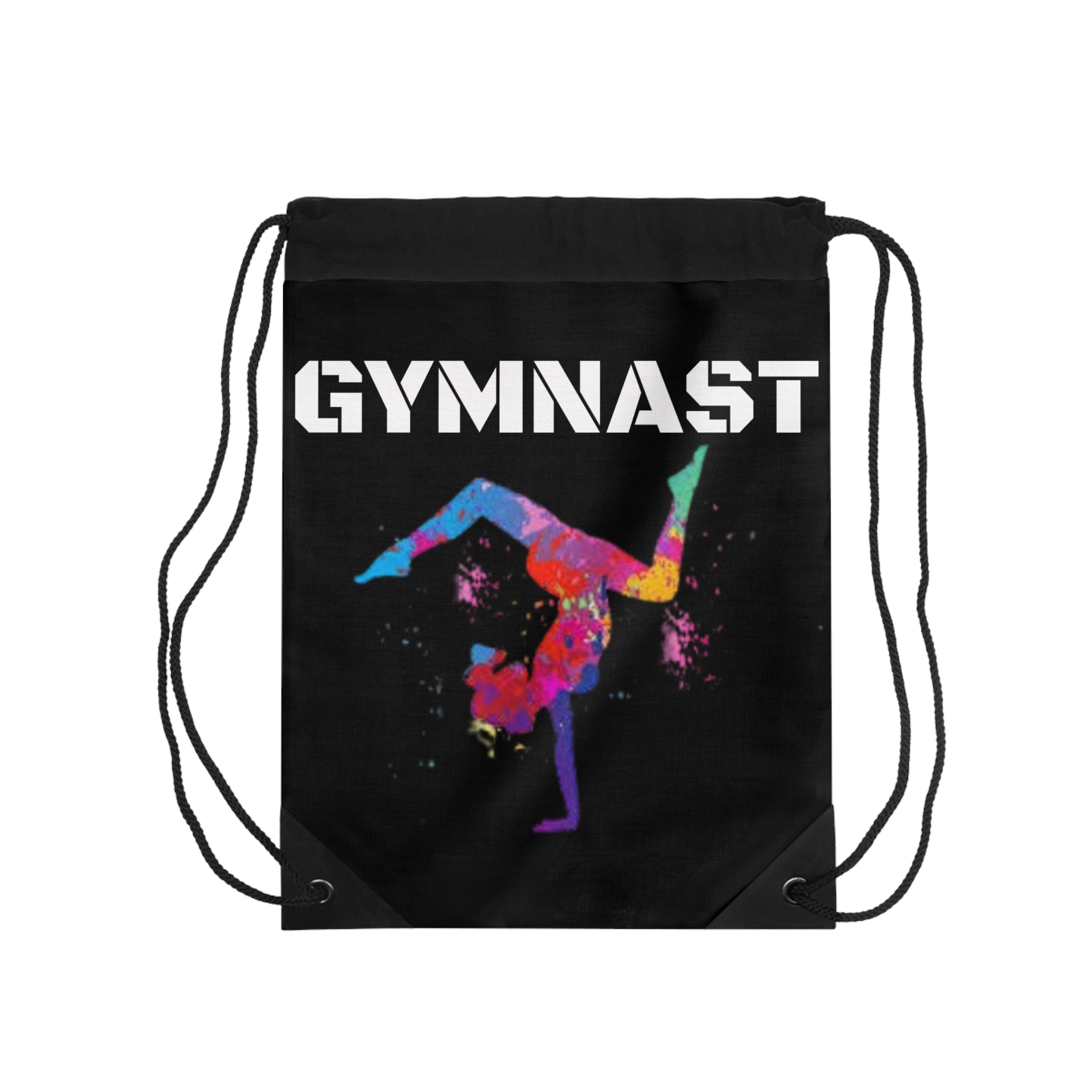 Colorful Gymnast Drawstring Bag
