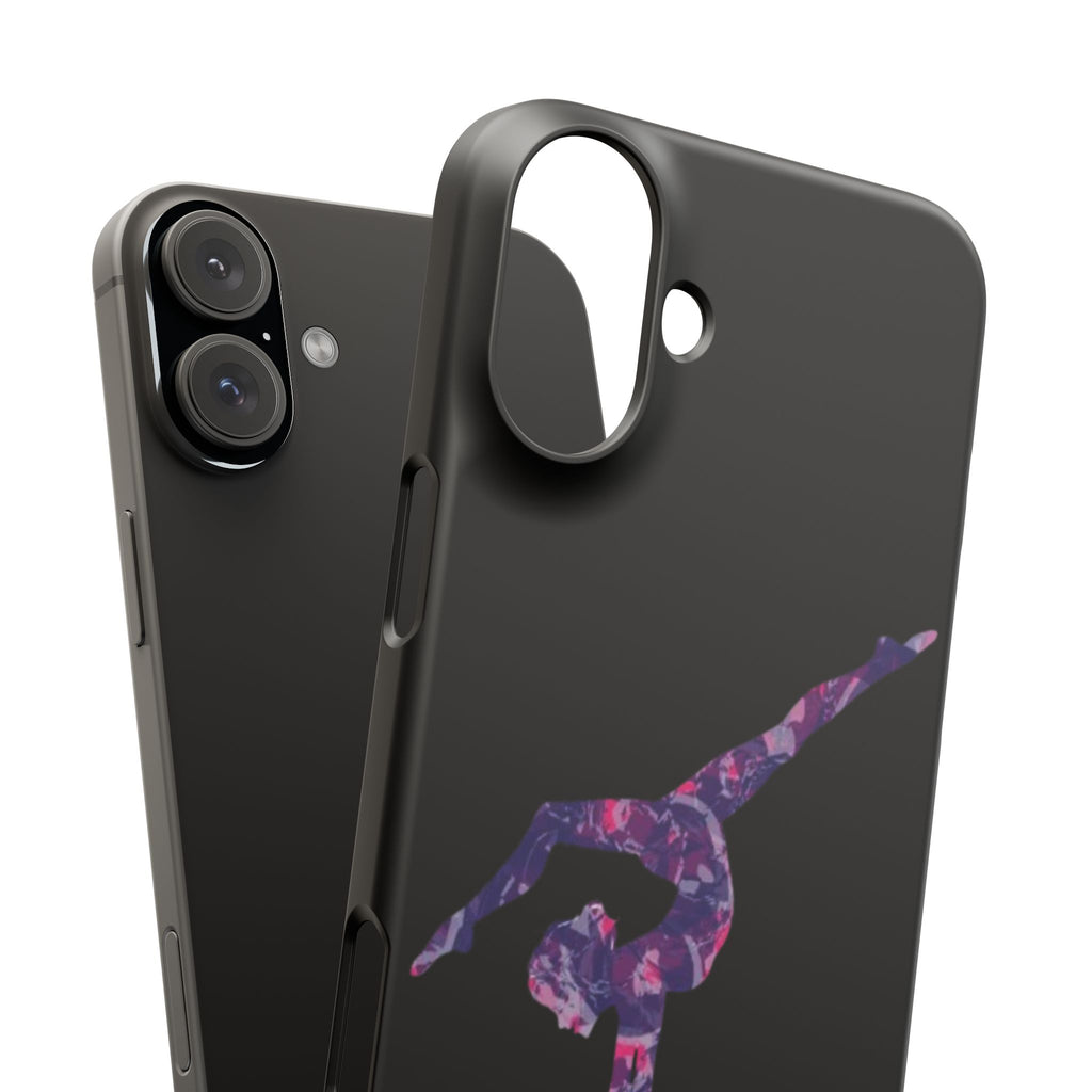 Gymnast Phone Case — Purple Galaxy Gymnastics Snap Case