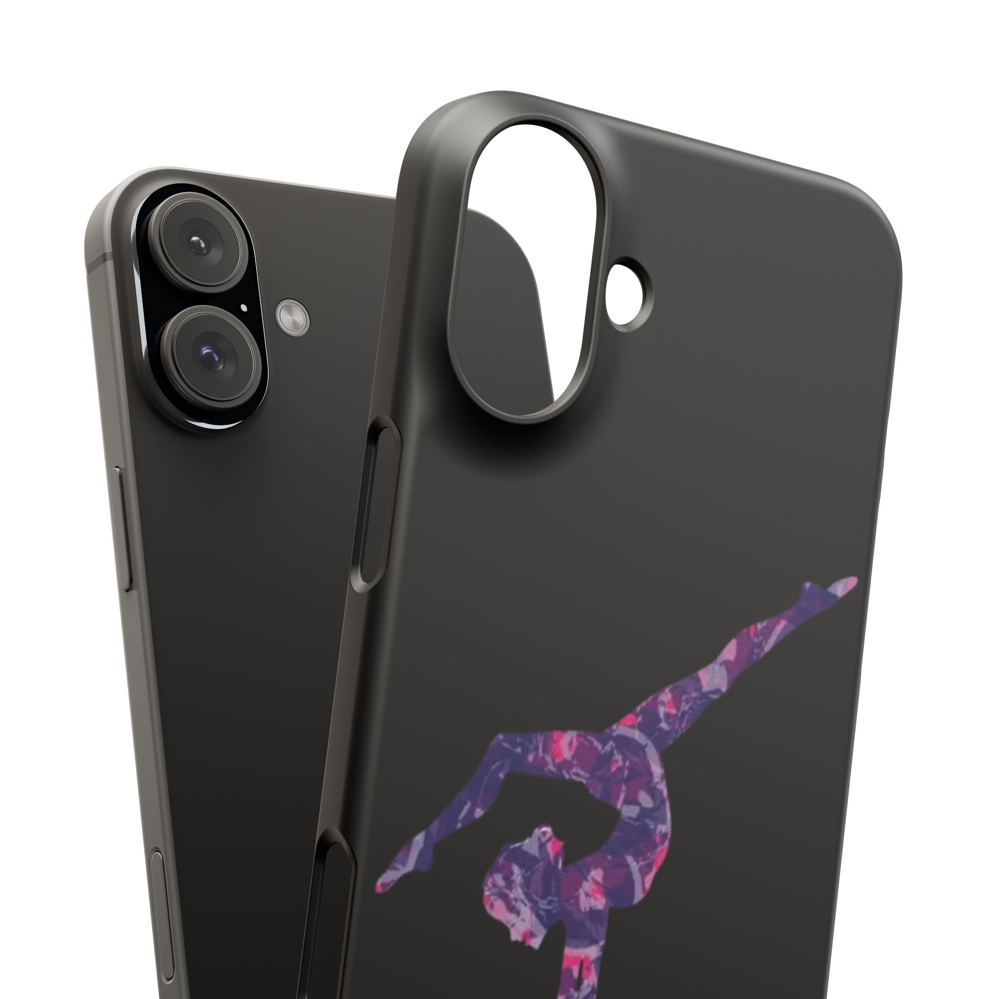 Gymnast Phone Case — Purple Galaxy Gymnastics Snap Case