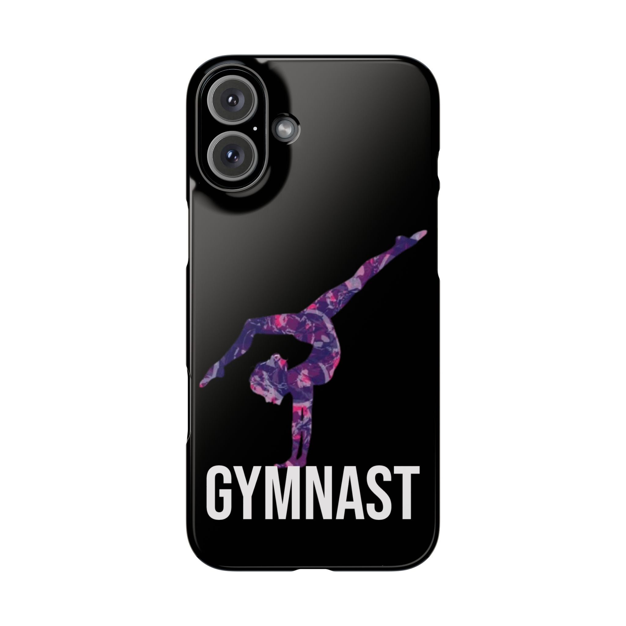 Gymnast Phone Case — Purple Galaxy Gymnastics Snap Case