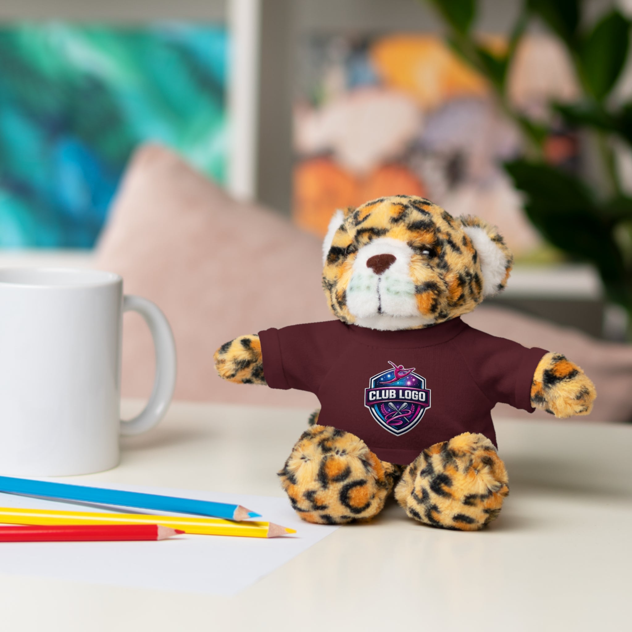 Custom Logo Teddy Bear with Personalized Tee — Plush Gift for Events