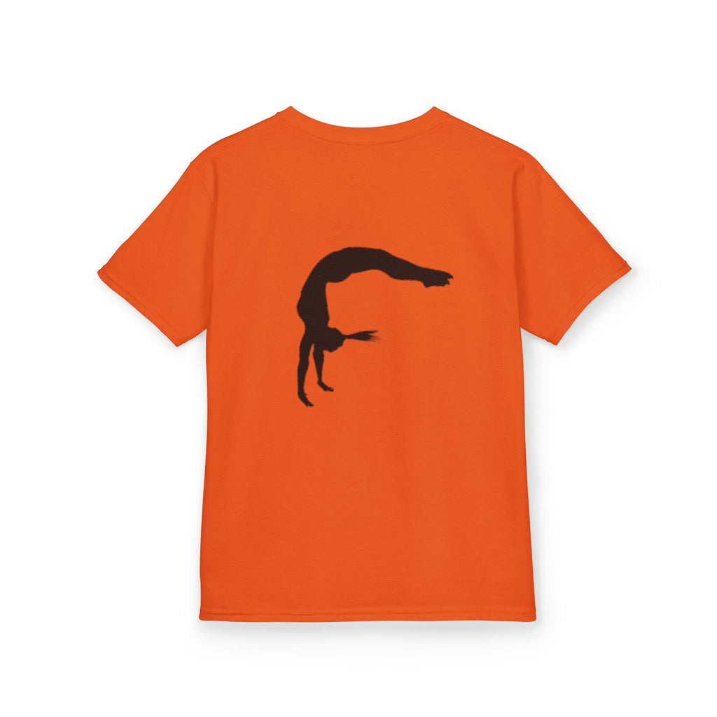 Kids Tee - FEARLESS Gymnastics Shirt with Back Silhouette