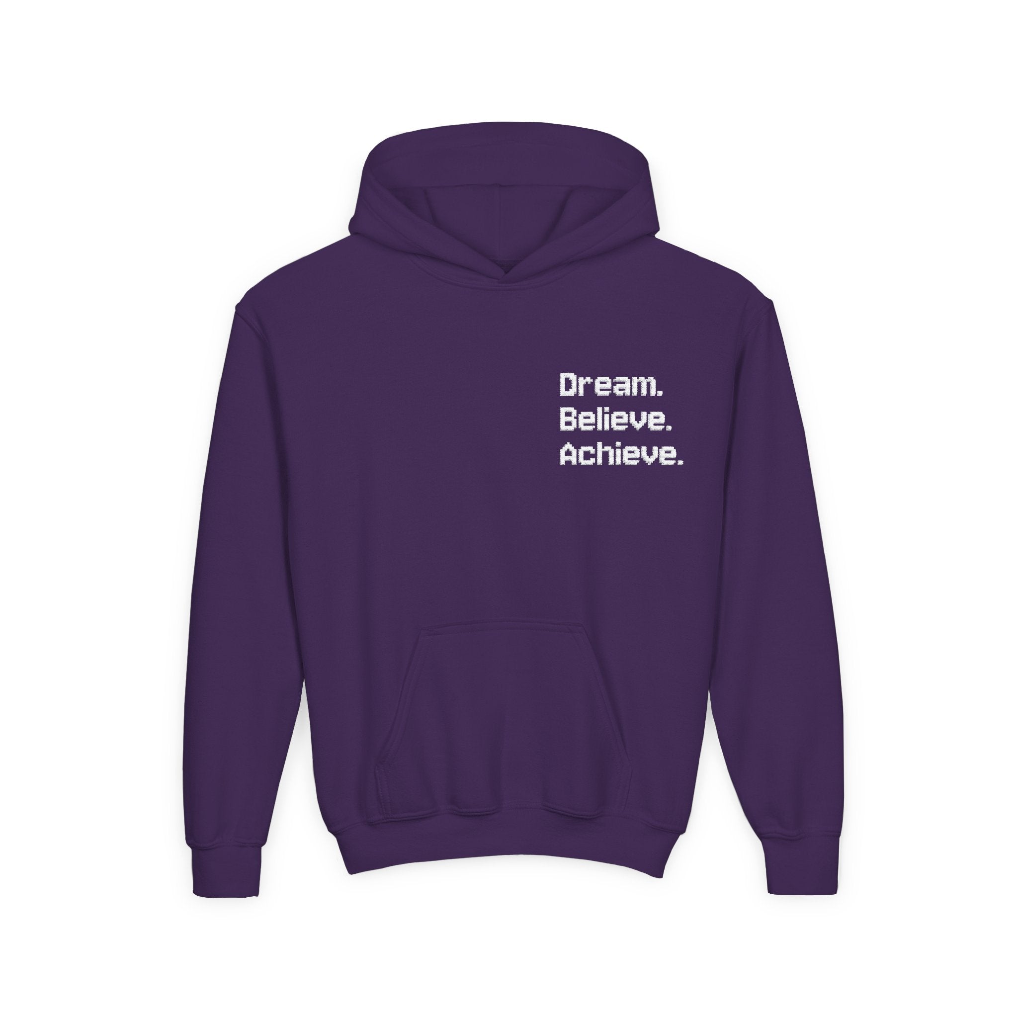 Inspirational Youth Hoodie - Dream Believe Achieve (Kids)