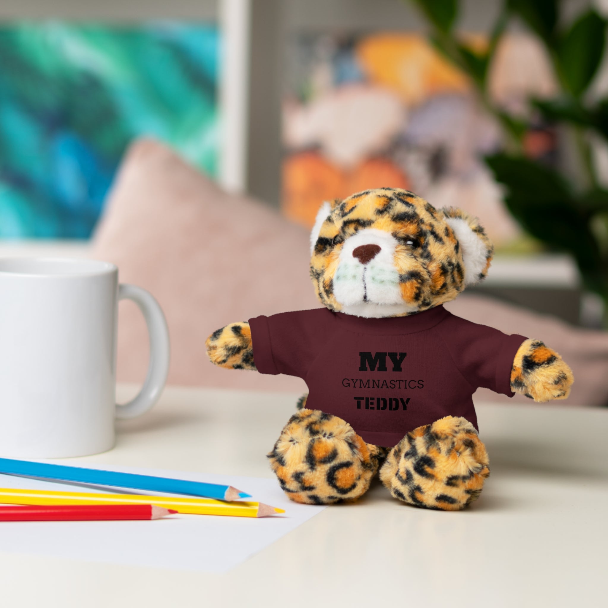 Gymnastics Teddy Bear with Personalized Tee