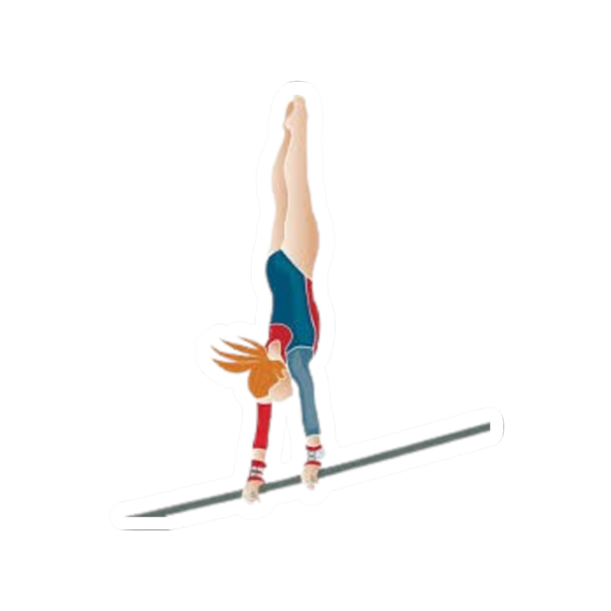 Gymnastics Bars Sticker