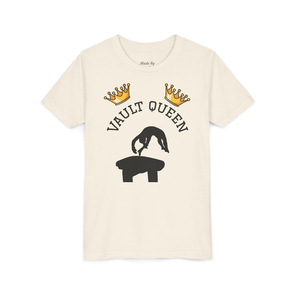 Vault Queen Youth Tee – Girls’ Gymnastics Shirt (Kids)