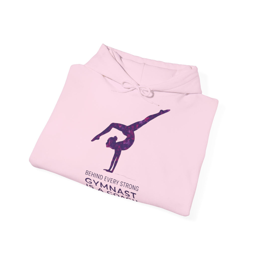 Behind every strong gymnast is a coach who believed first - Gymnast Coach Hoodie (Adults)