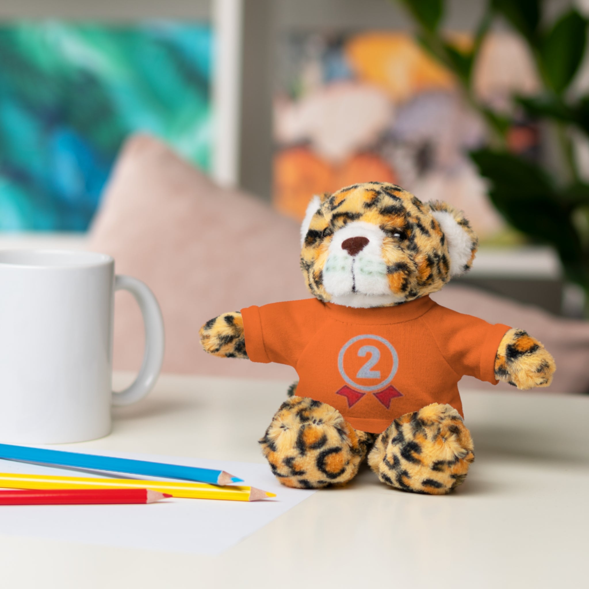 2nd Place Gymnastics Stuffed Animal with Gymnastics T-Shirt