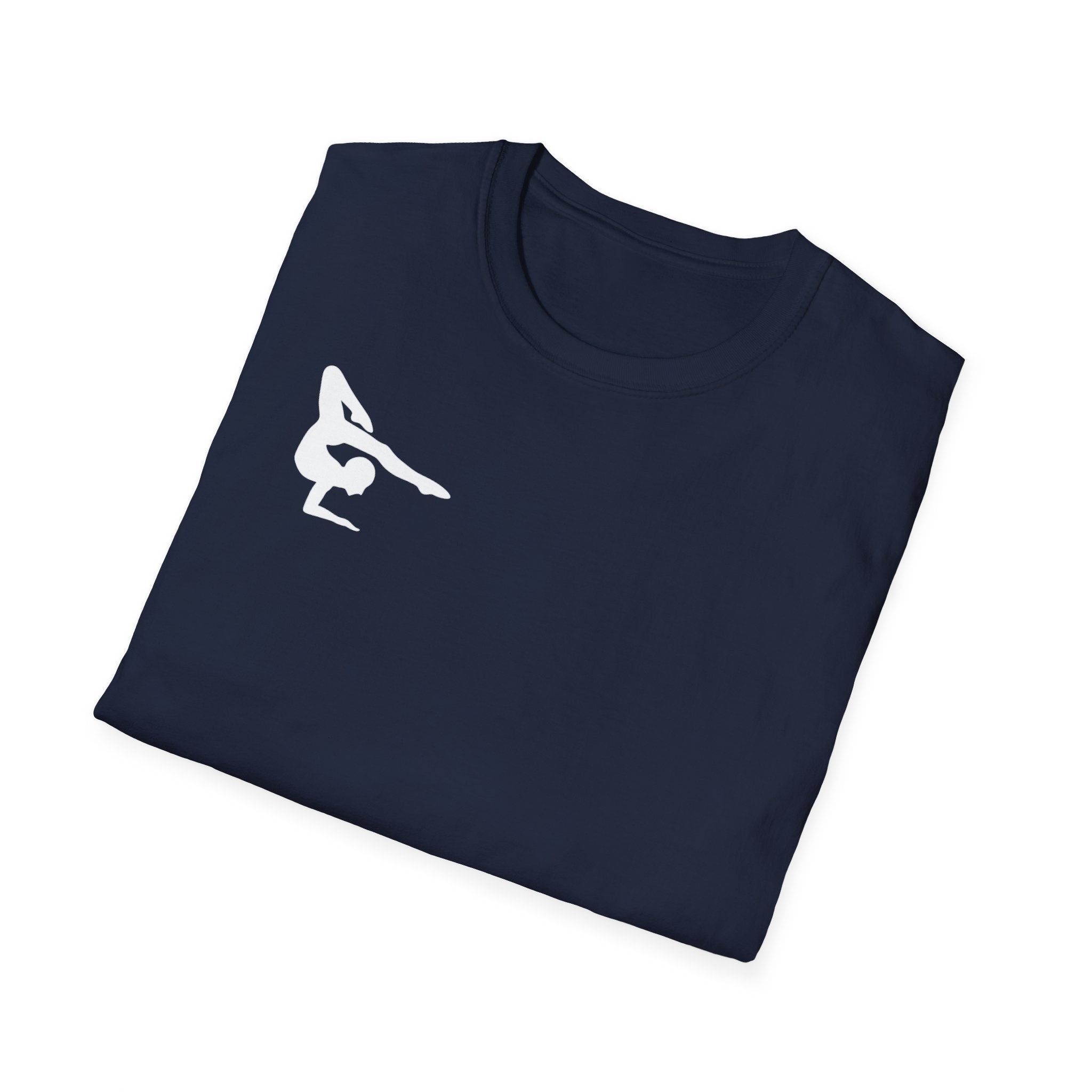 Relentless Gymnastics T-Shirt — Back Silhouette Athletic Tee (Adults)