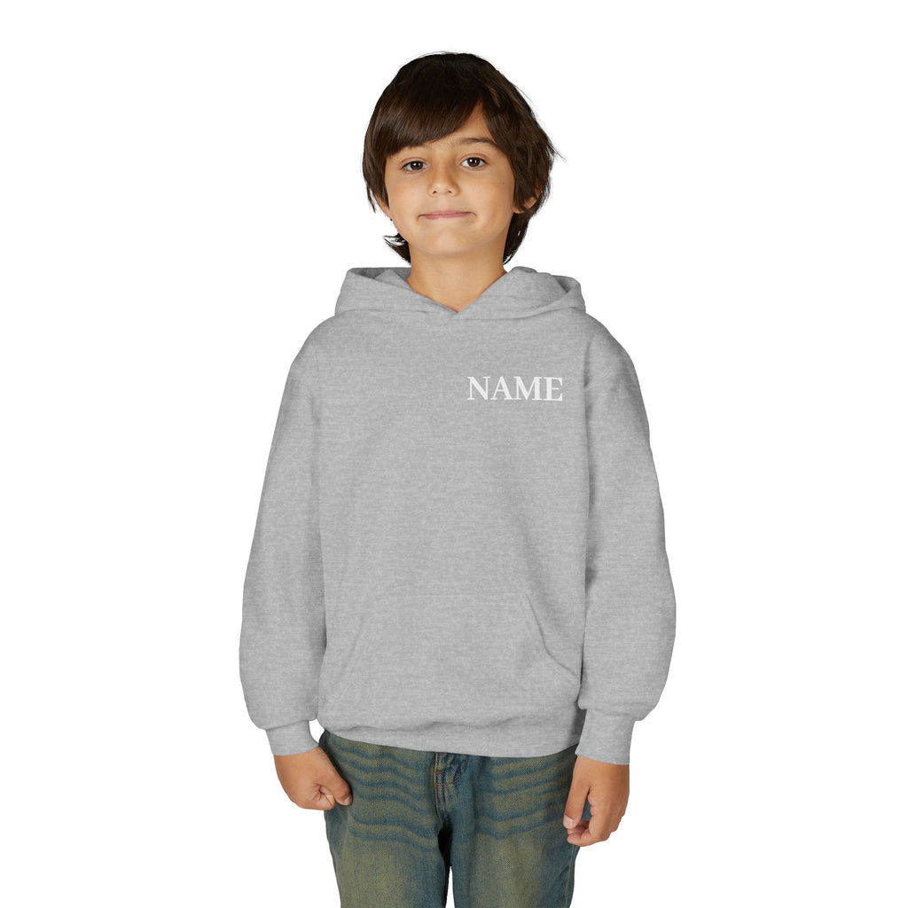 Gymnast Definition Youth Hoodie — Personalized 'NAME' Back-Print Sweatshirt