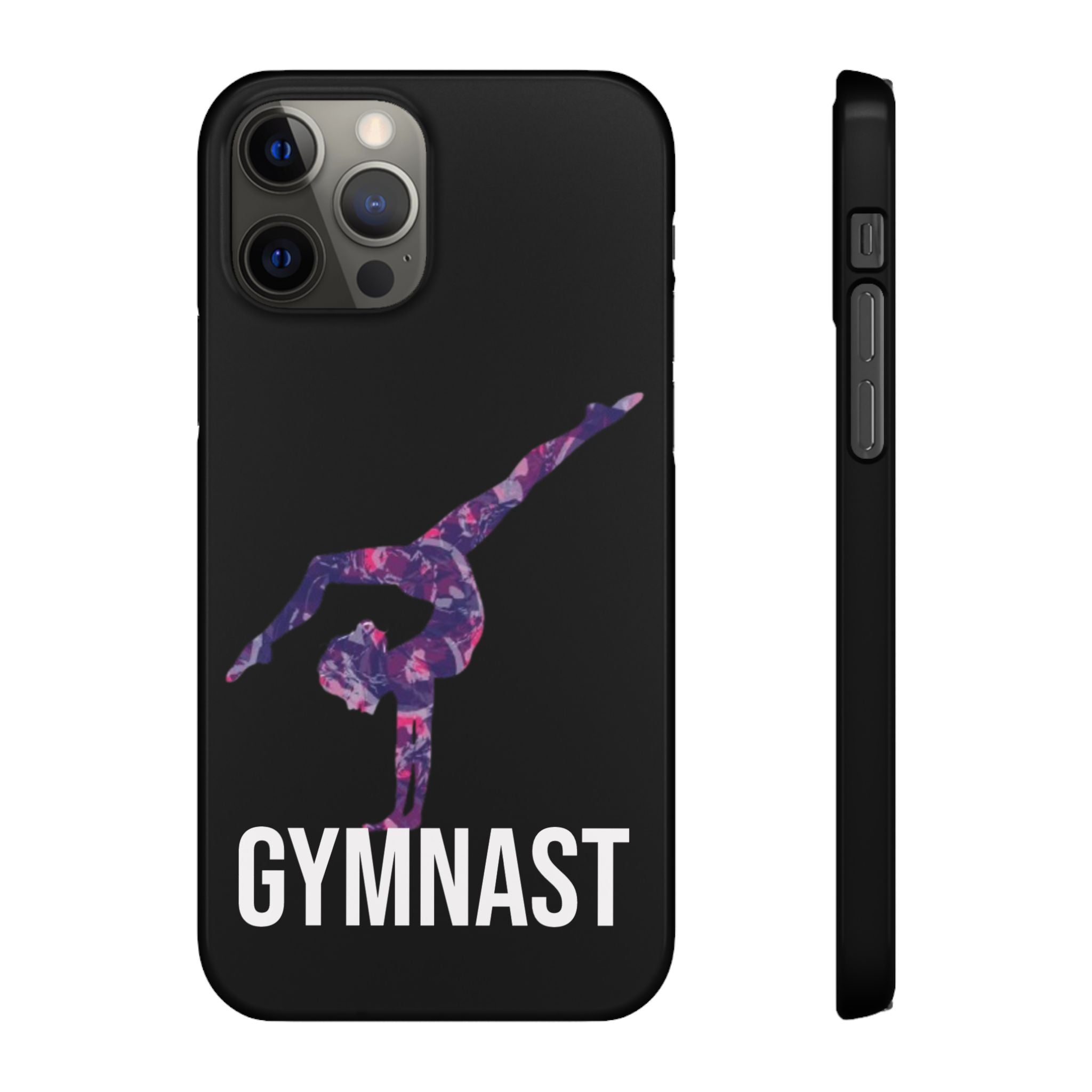 Gymnast Phone Case — Purple Galaxy Gymnastics Snap Case